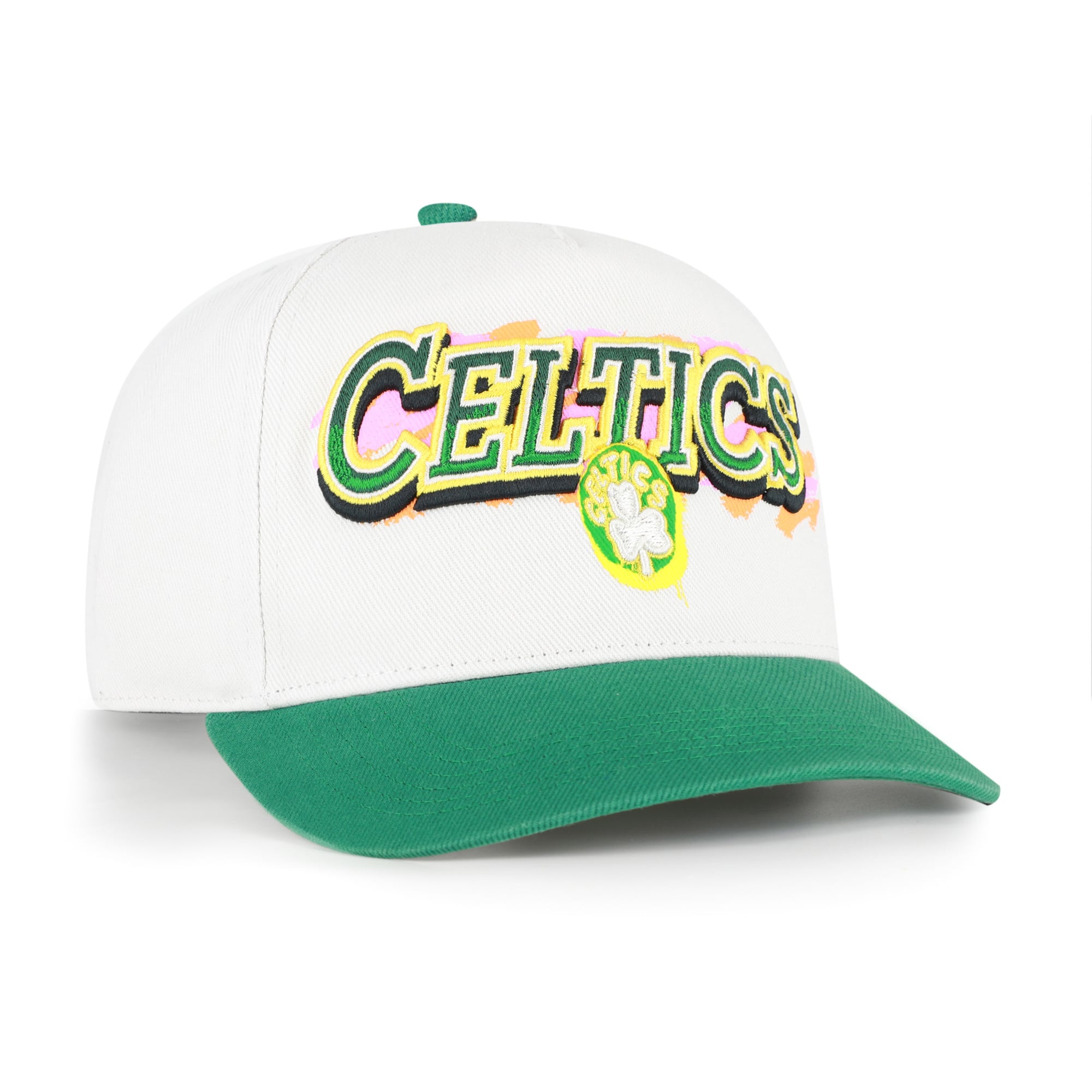 Casquette ajustable Boston Celtics City Paint Hitch crème/vert Kelly pour homme, modèle 47