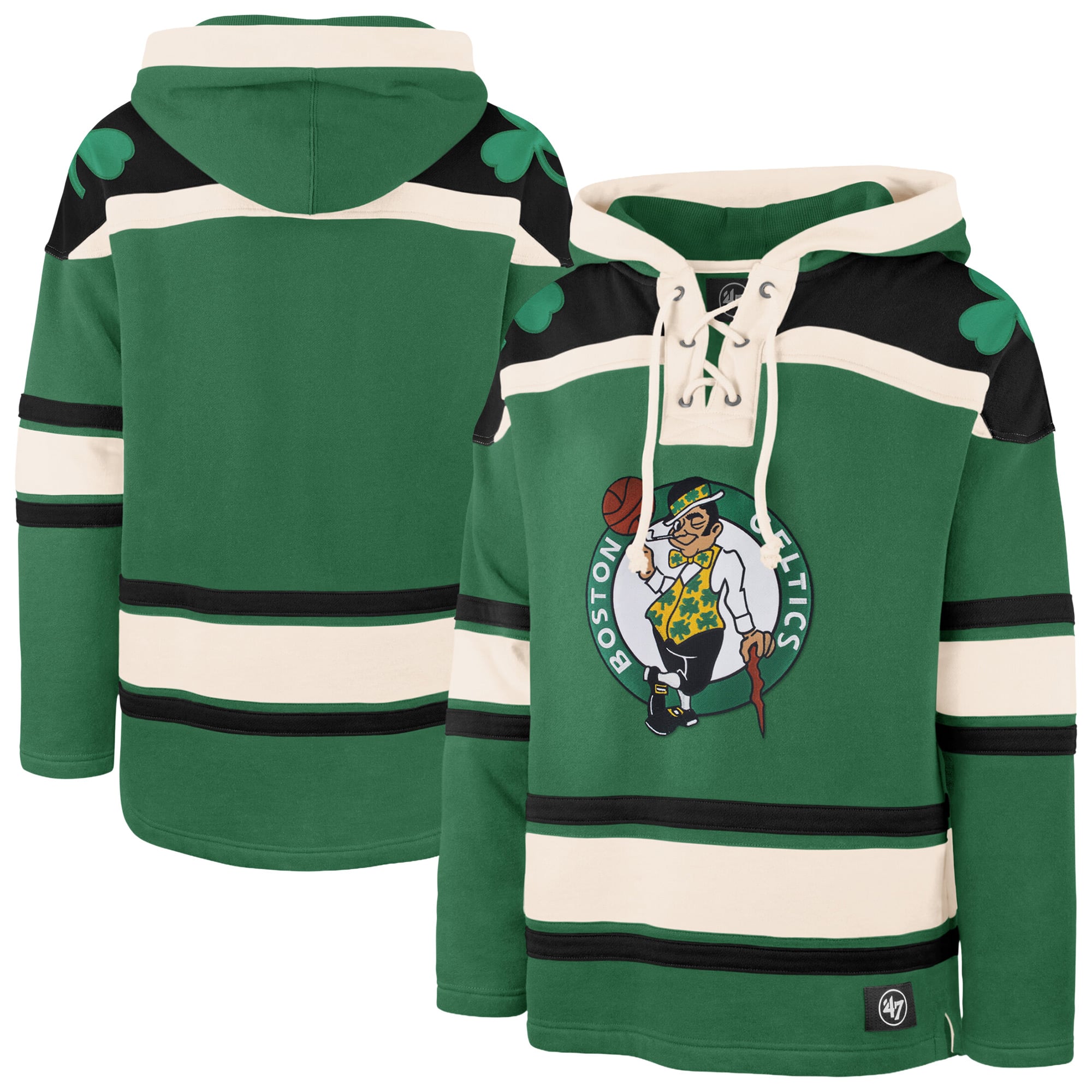 Men's '47 Kelly Green Boston Celtics Superior Lacer Hoodie