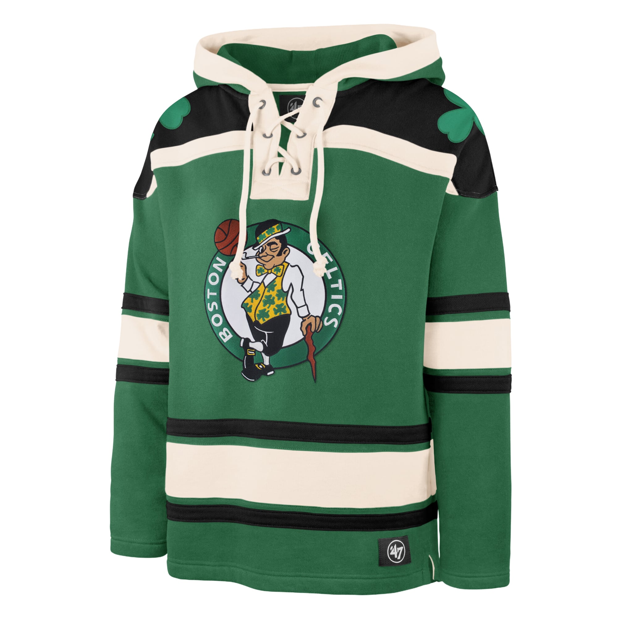 Men's '47 Kelly Green Boston Celtics Superior Lacer Hoodie