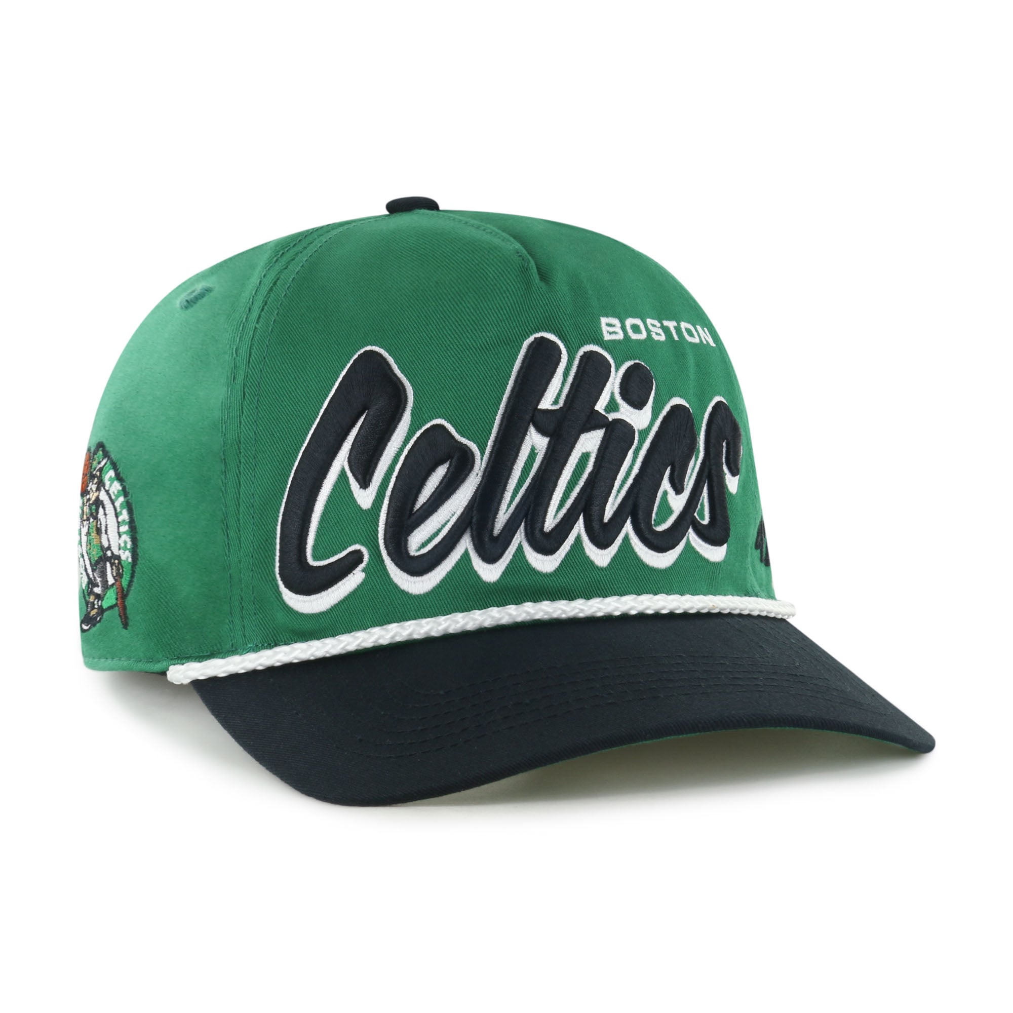 Men's Boston Celtics '47 Kelly Green/Black Dropshadow Rope Hitch Adjustable Hat