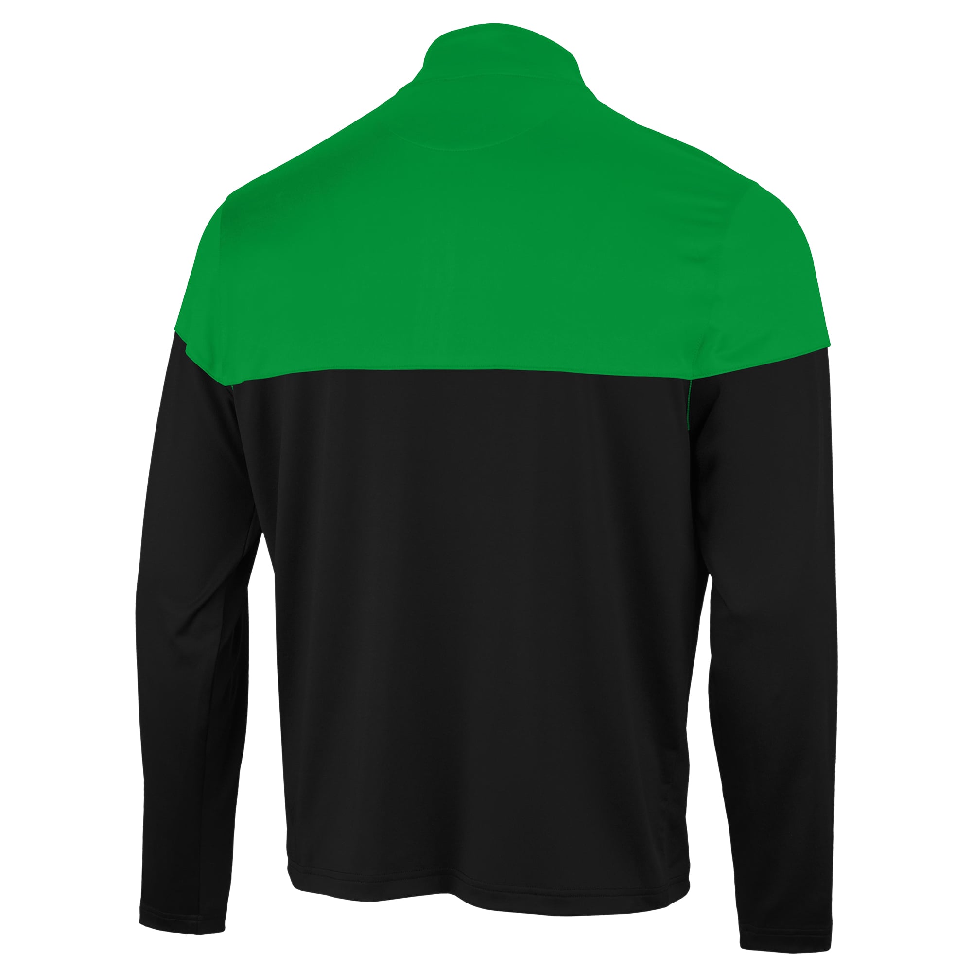 Pull à col zippé Antigua noir/vert Kelly Boston Celtics pour homme