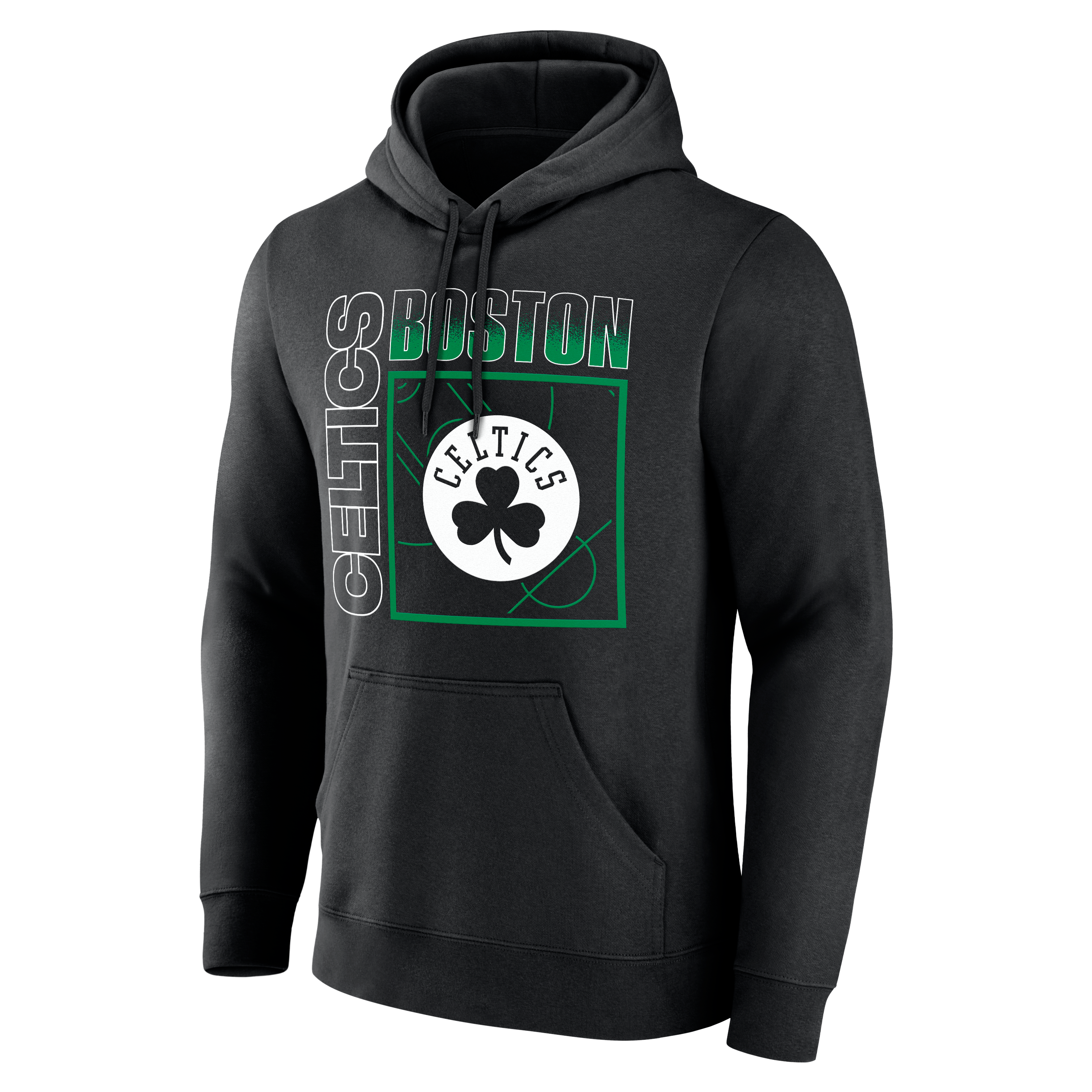 Sweat à capuche noir pour homme Boston Celtics Home Court Pop personnalisé avec nom et numéro