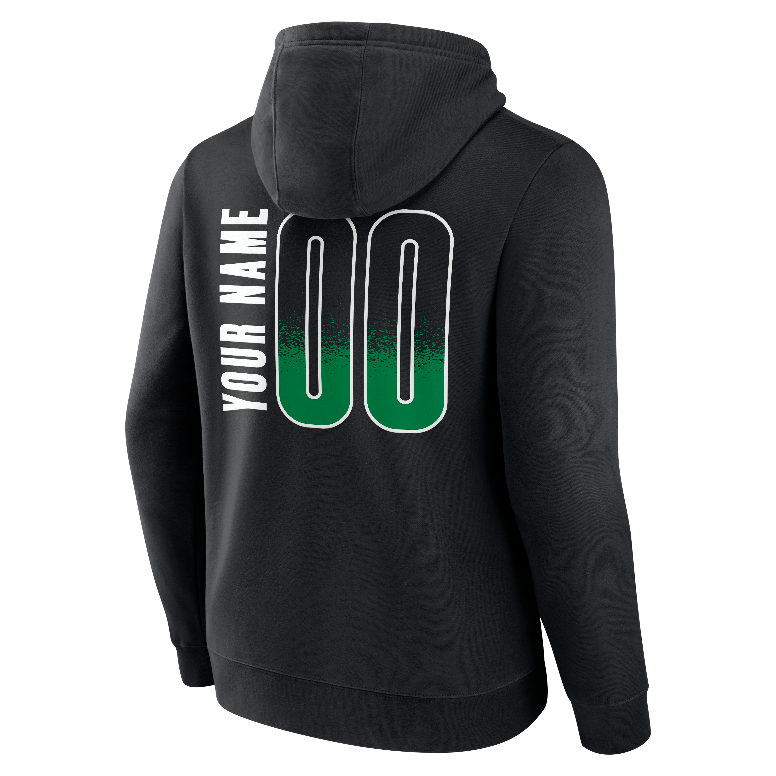 Sweat à capuche noir pour homme Boston Celtics Home Court Pop personnalisé avec nom et numéro