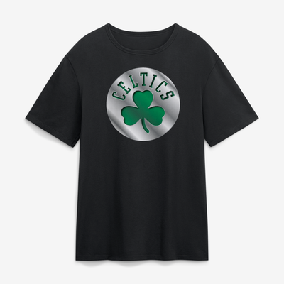 Boston Celtics  Metallic Mascot T-Shirt - Black