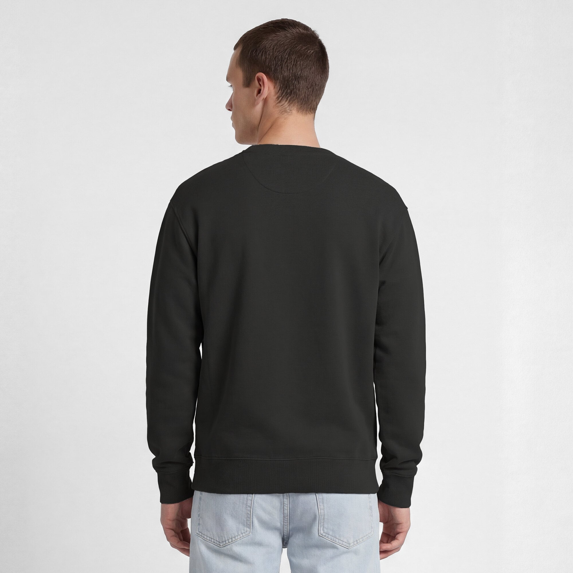 Sweat-shirt à col rond contrasté Champion noir Boston Celtics pour homme