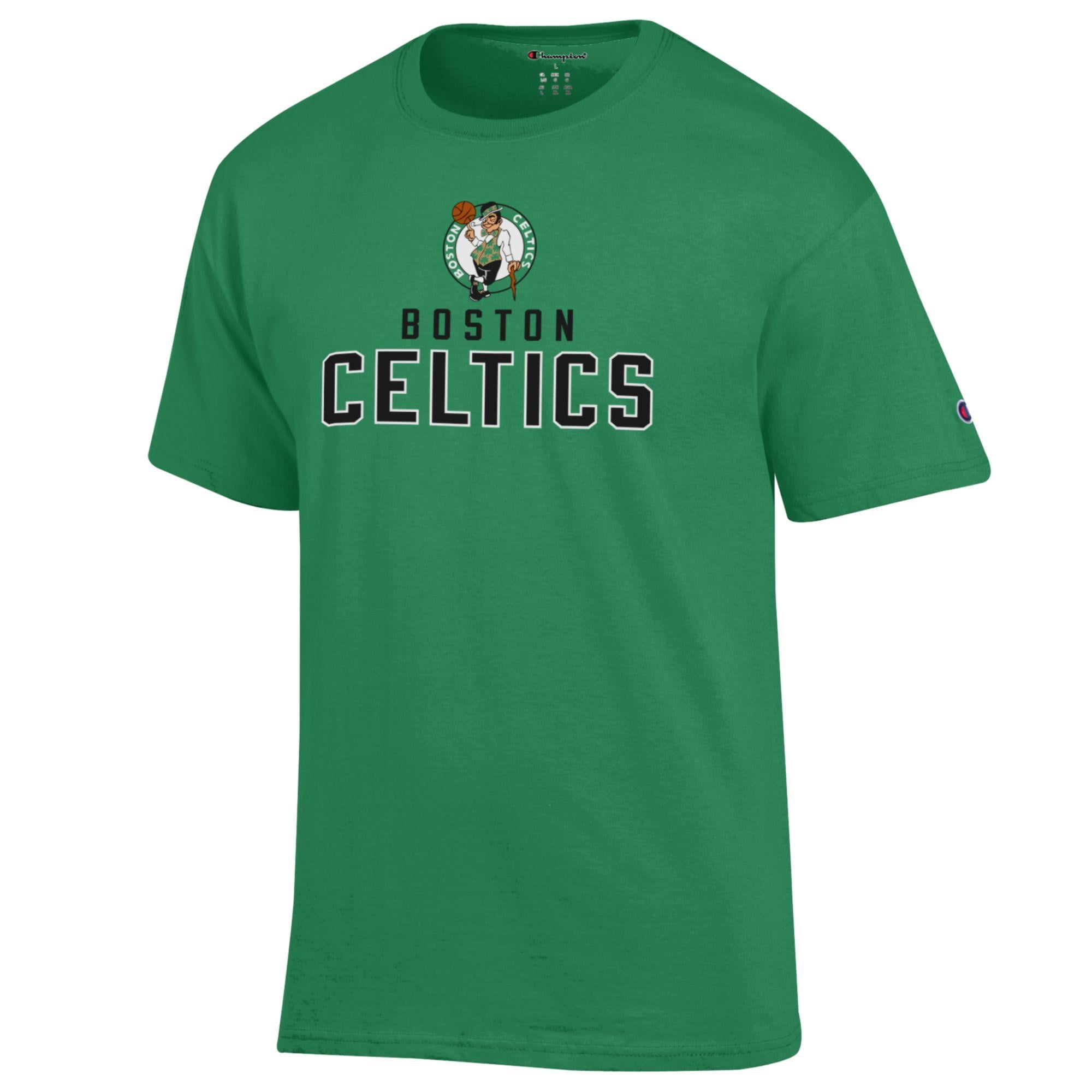 T-shirt en coton Champion vert Kelly Boston Celtics pour homme