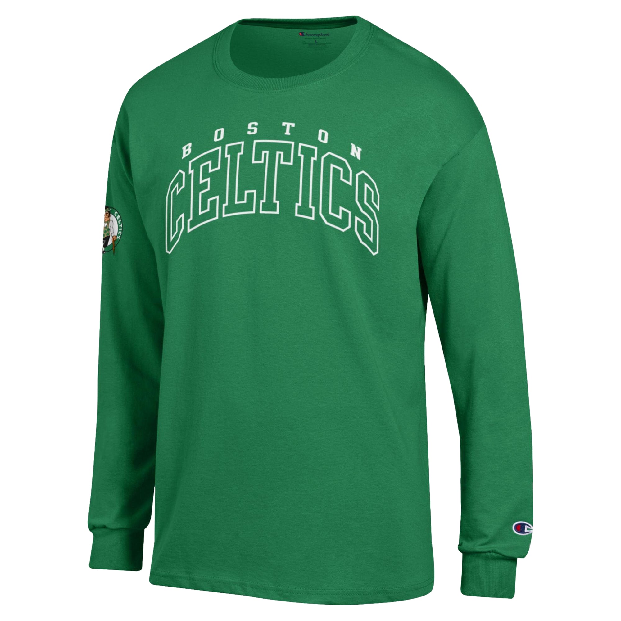 T-shirt à manches longues Champion vert Kelly Boston Celtics pour homme
