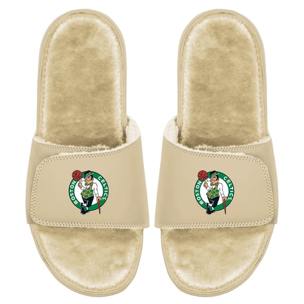 NEW! iSlide Men\'s Boston Celtics Dune Faux Fur Slide Sandals Size 10 ISlide USA - Boston Celtics NBA Custom Slide Sandals main image 4