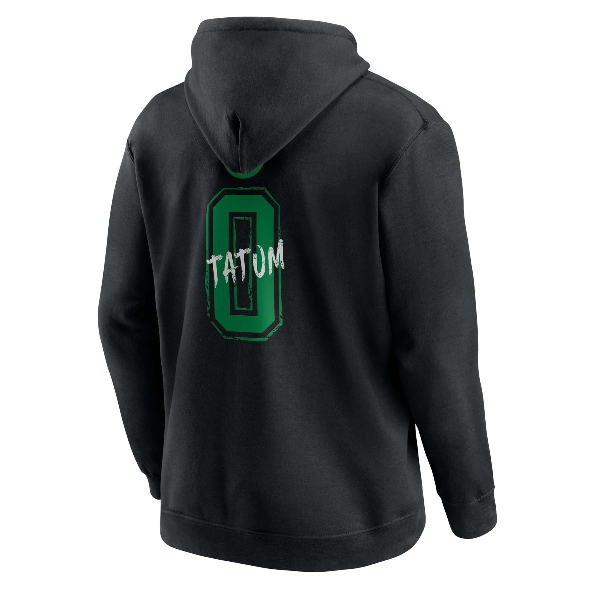Sweat à capuche noir Jayson Tatum Boston Celtics Hustle pour homme, avec nom et numéro.