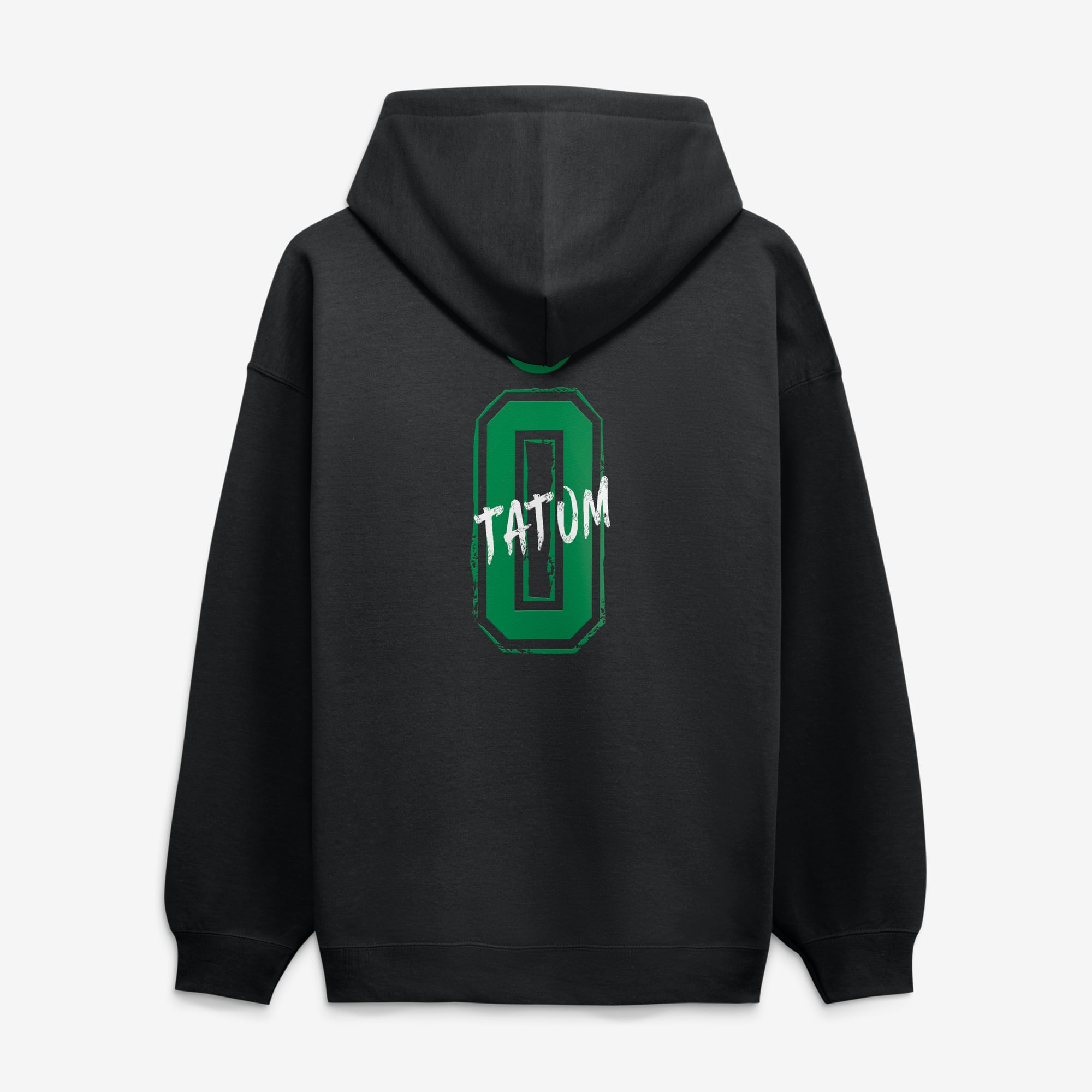 Sweat à capuche noir Jayson Tatum Boston Celtics Hustle pour homme, avec nom et numéro.