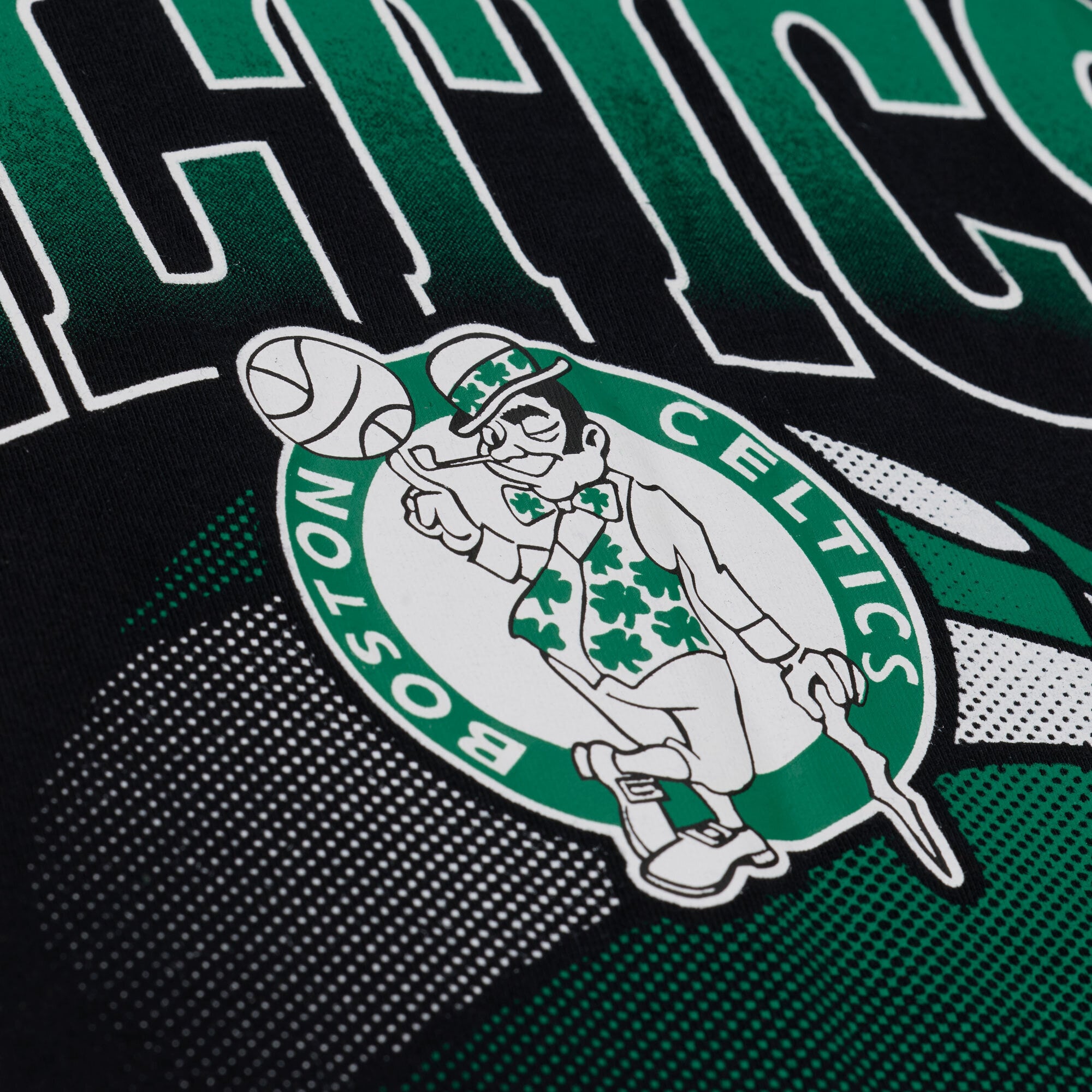 T-shirt graphique noir Mitchell & Ness Boston Celtics pour homme