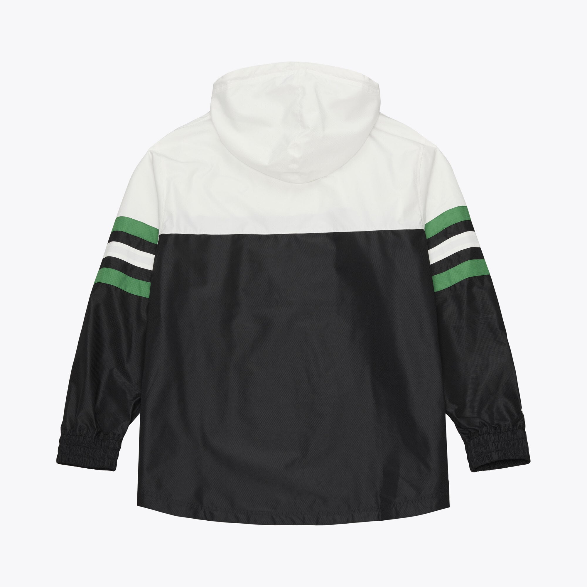 Men's Mitchell & Ness  Black Boston Celtics Head Coach Lightweight Anorak Quarter-Zip Windbreaker