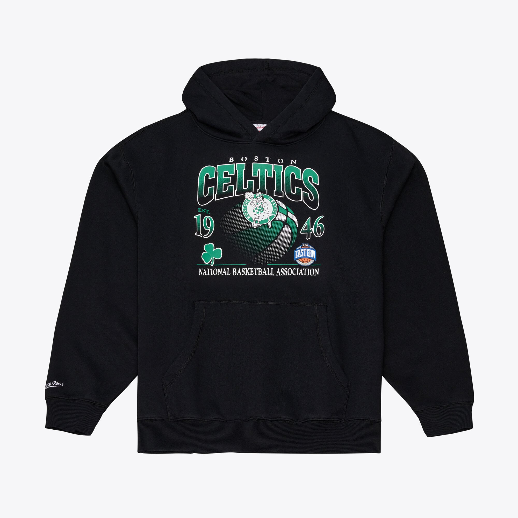 Sweat à capuche Mitchell & Ness noir pour homme