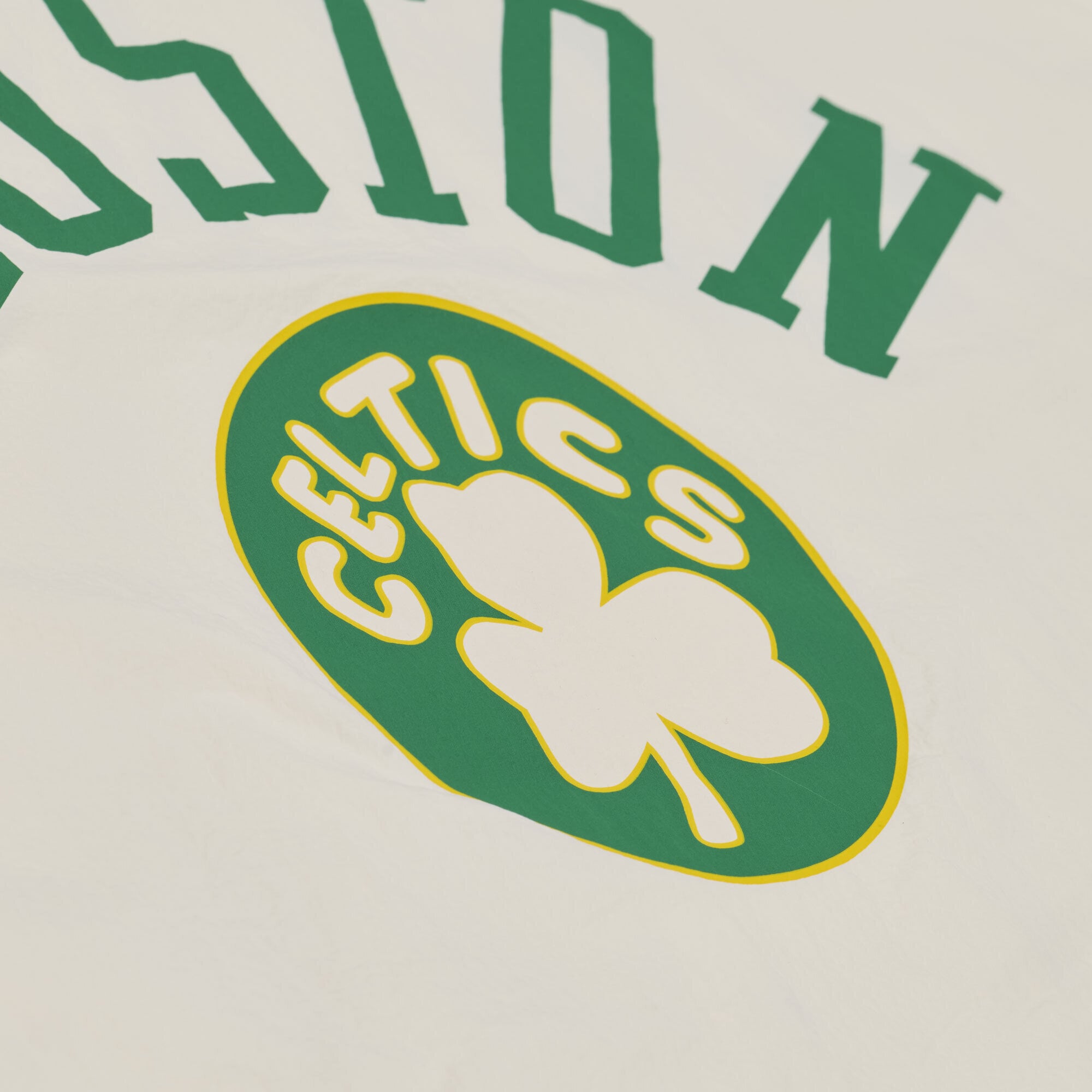 Veste d'entraîneur Mitchell & Ness crème Boston Celtics Retro Root à boutons-pression pour homme