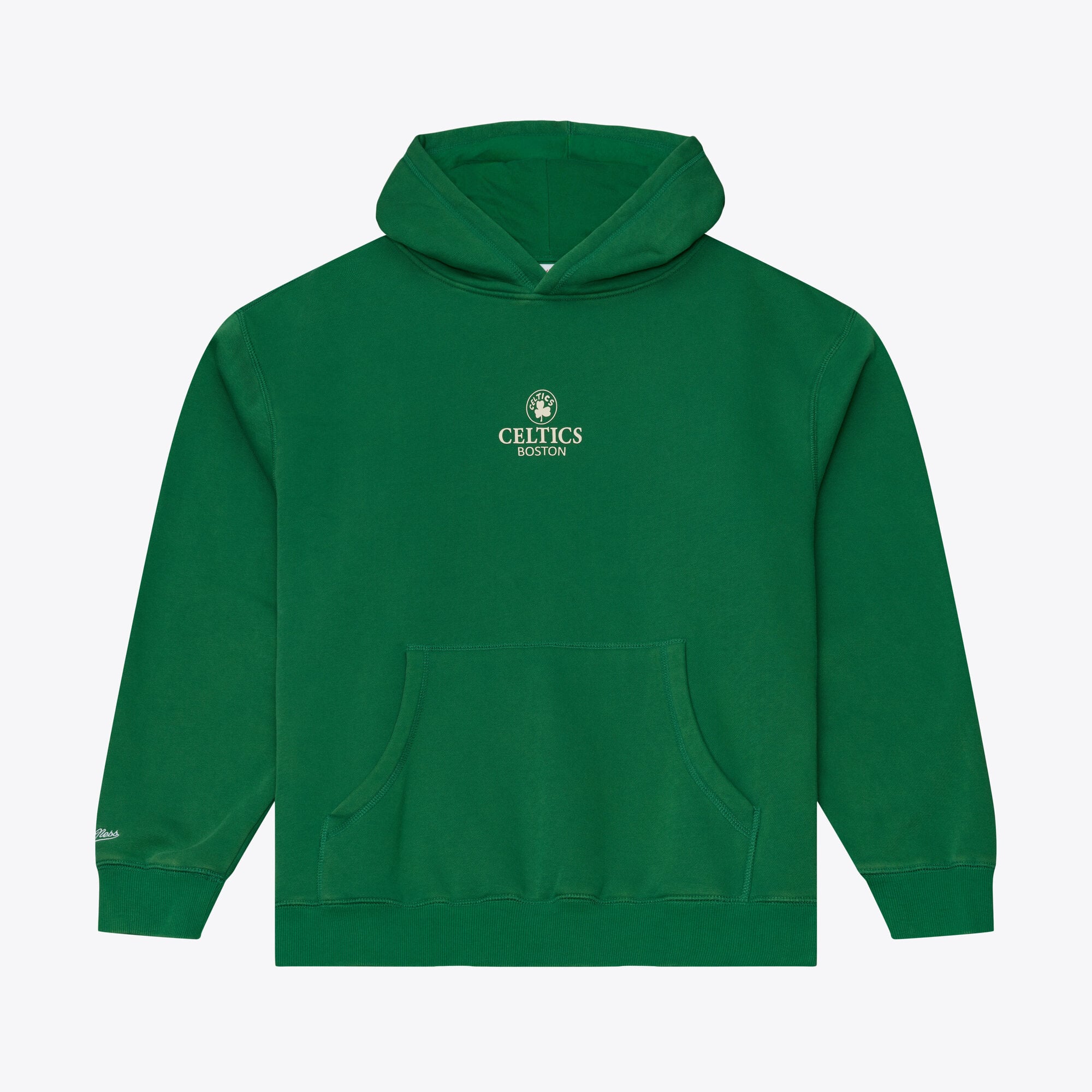Sweat à capuche en polaire verte Mitchell & Ness Boston Celtics pour homme