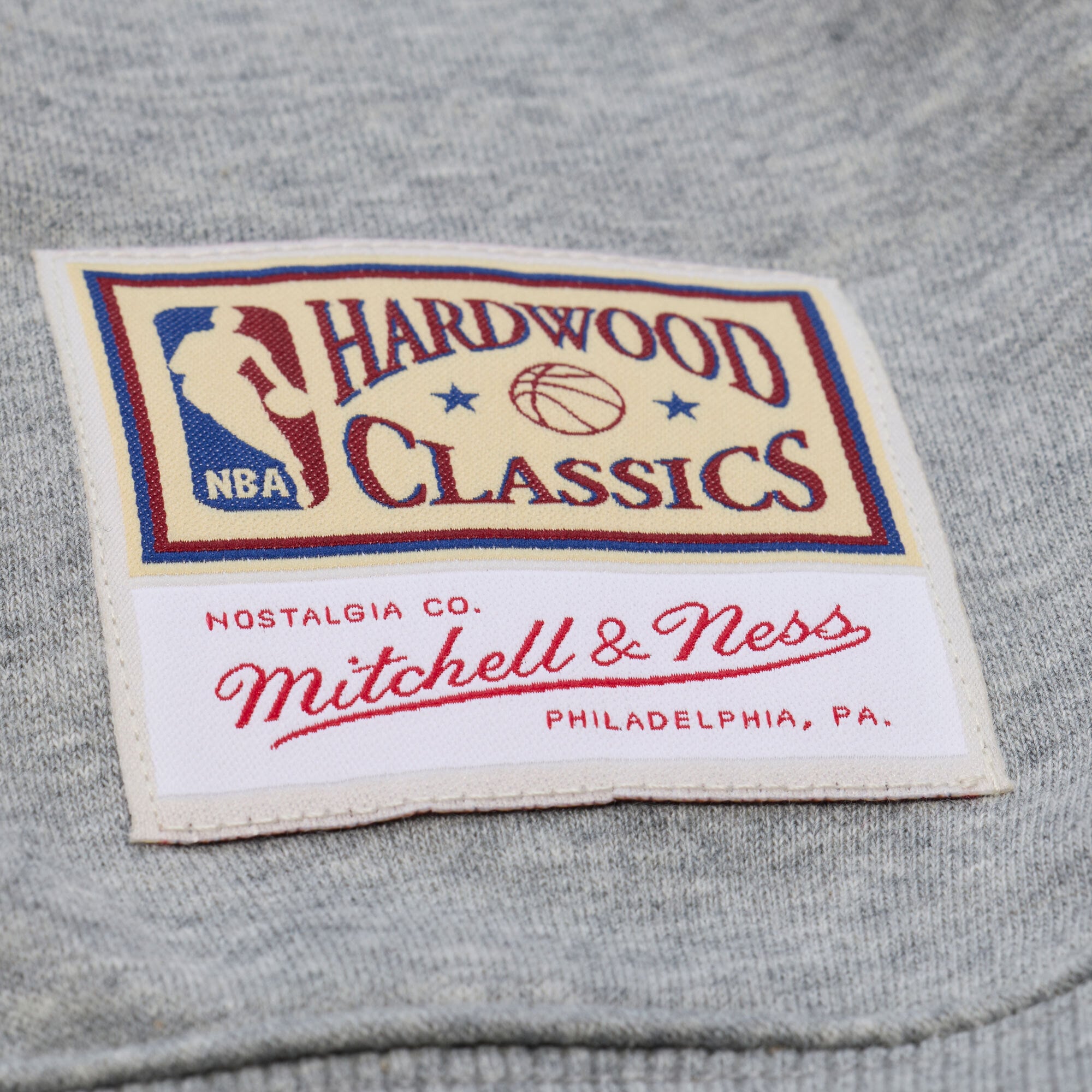 Men's Mitchell & Ness Heather Gray Boston Celtics Walk-Off Fleece Sweatshirt