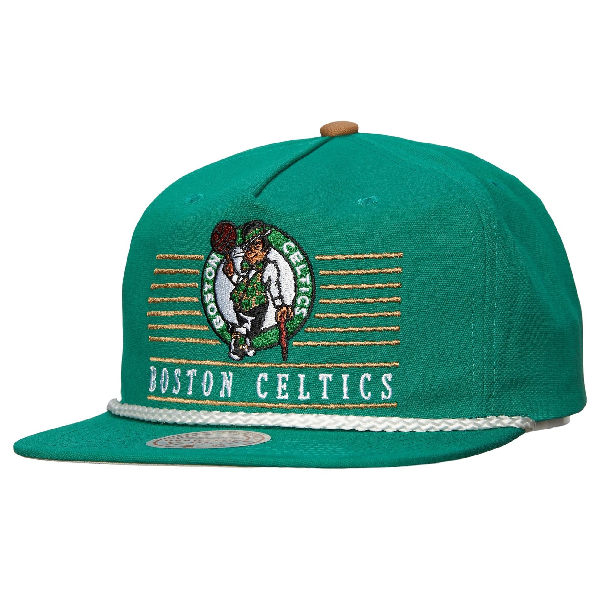 Men's Boston Celtics Mitchell & Ness Kelly Green Ascend Deadstock Snapback Hat