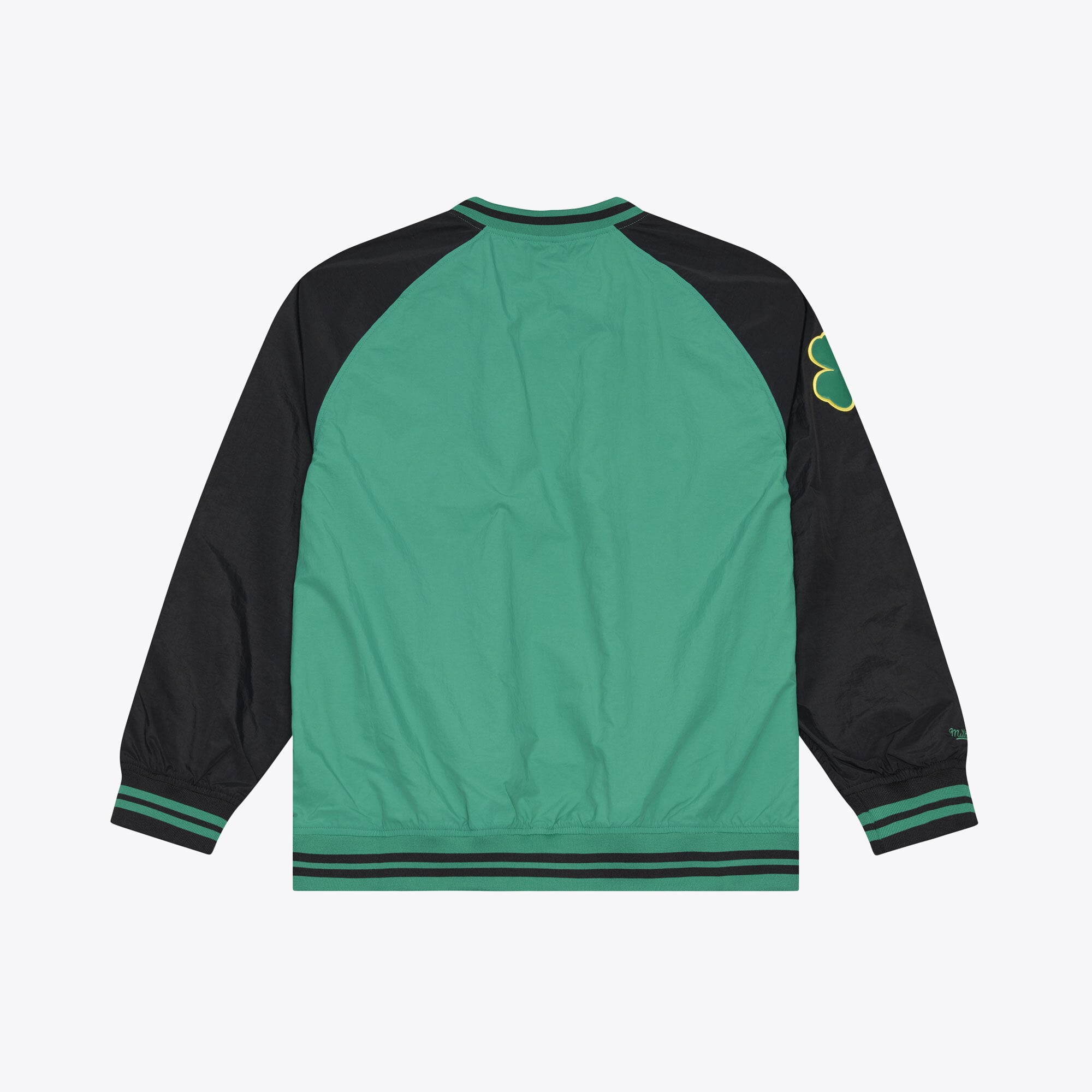 Men's Mitchell & Ness Kelly Green Boston Celtics Classic V-Neck Raglan Pullover