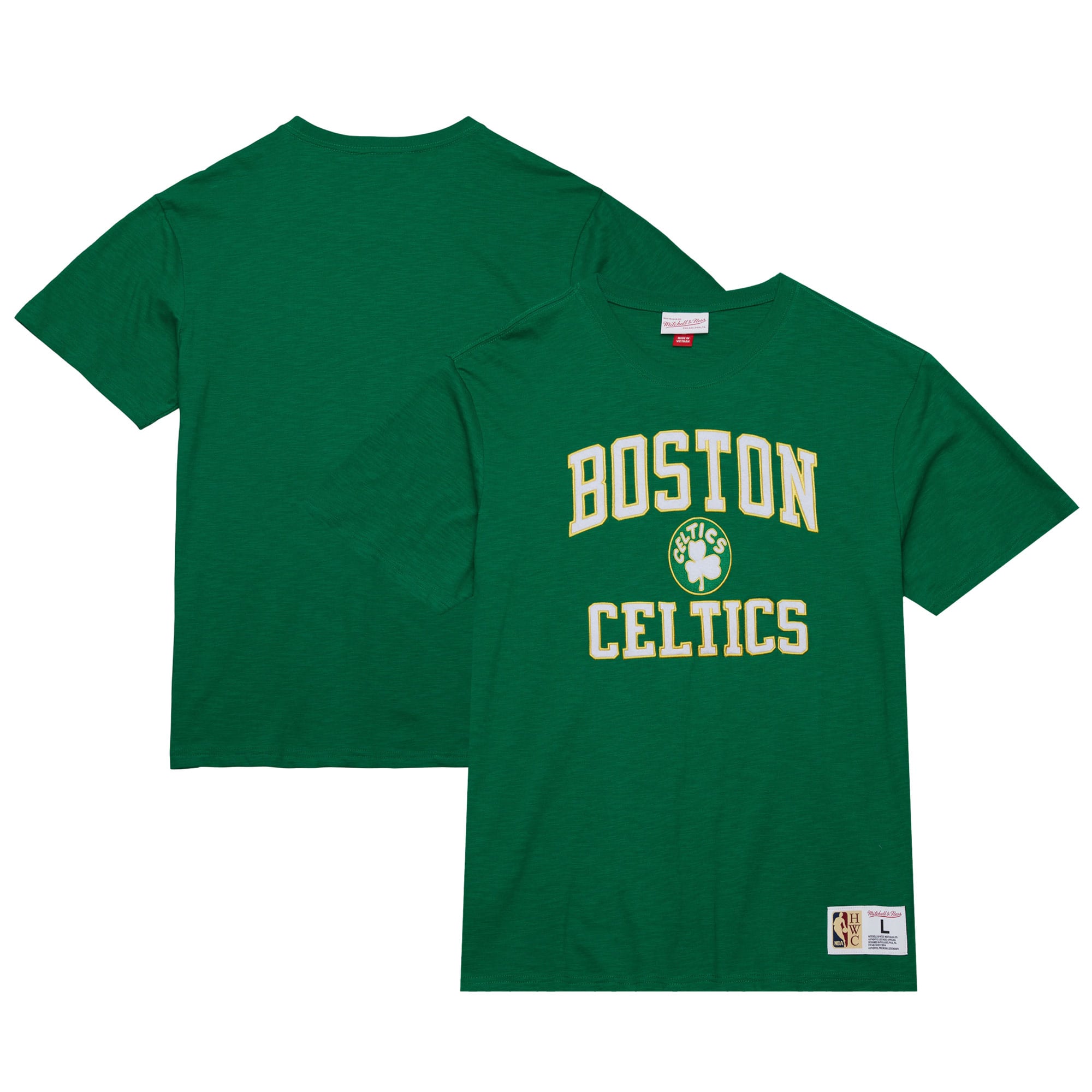 T-shirt Mitchell & Ness Kelly Green Boston Celtics Hardwood Classics Legendary Slub pour homme