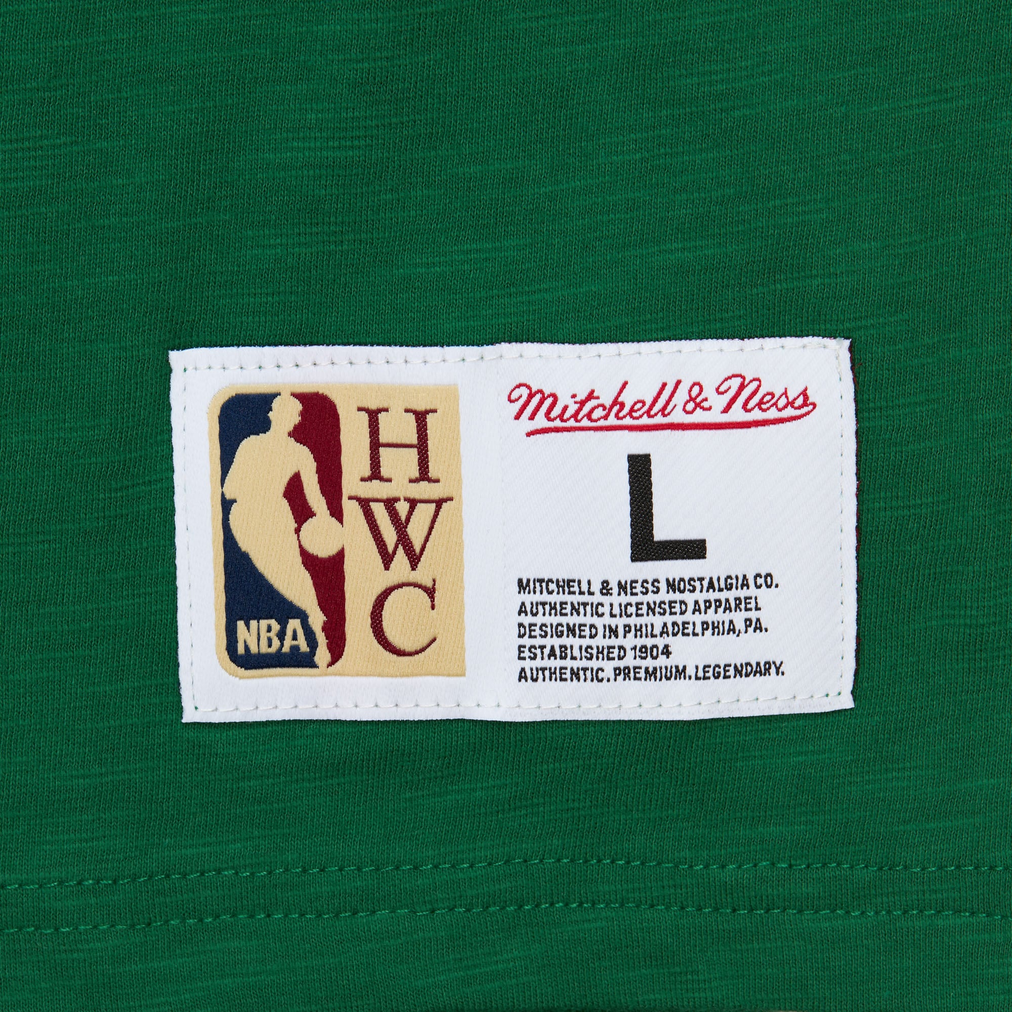T-shirt Mitchell & Ness Kelly Green Boston Celtics Hardwood Classics Legendary Slub pour homme