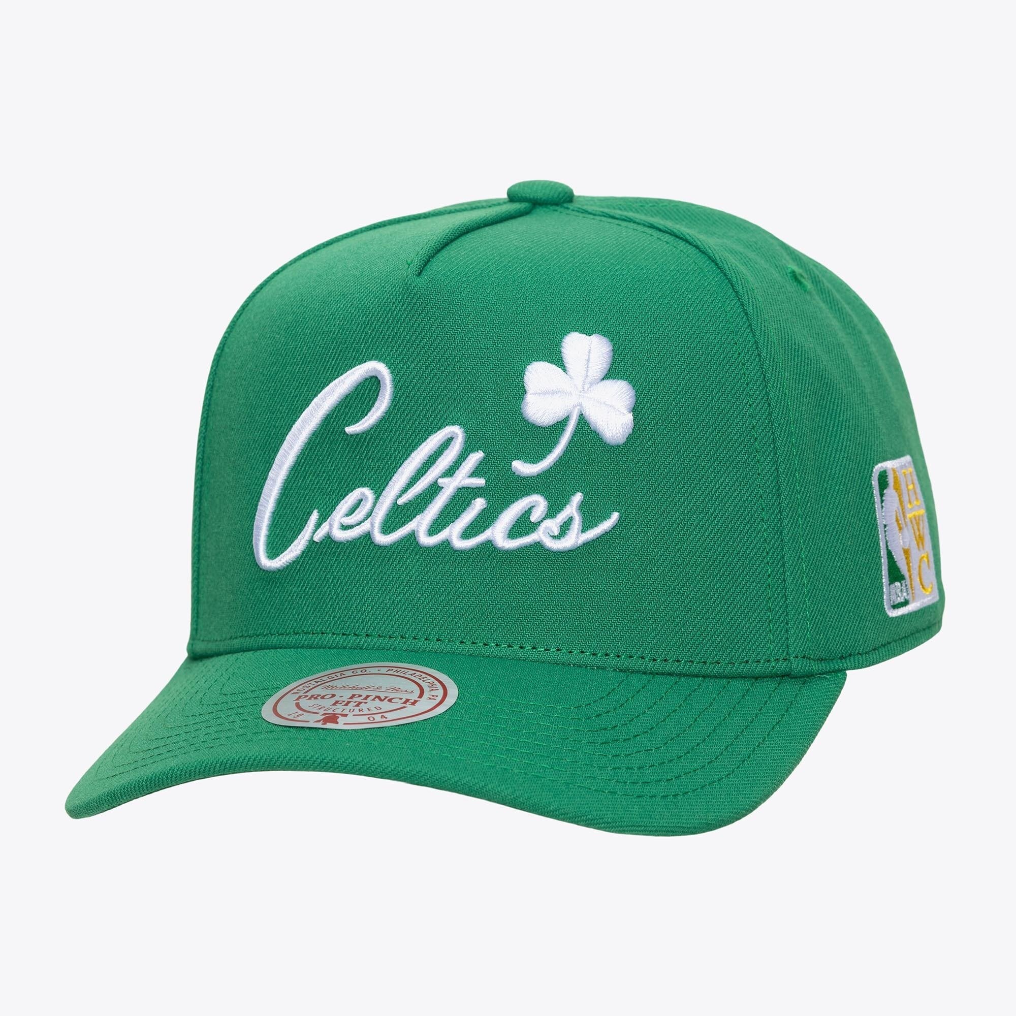 Men's Mitchell & Ness Kelly Green Boston Celtics Legendary Home Pro Pinch Snapback Hat