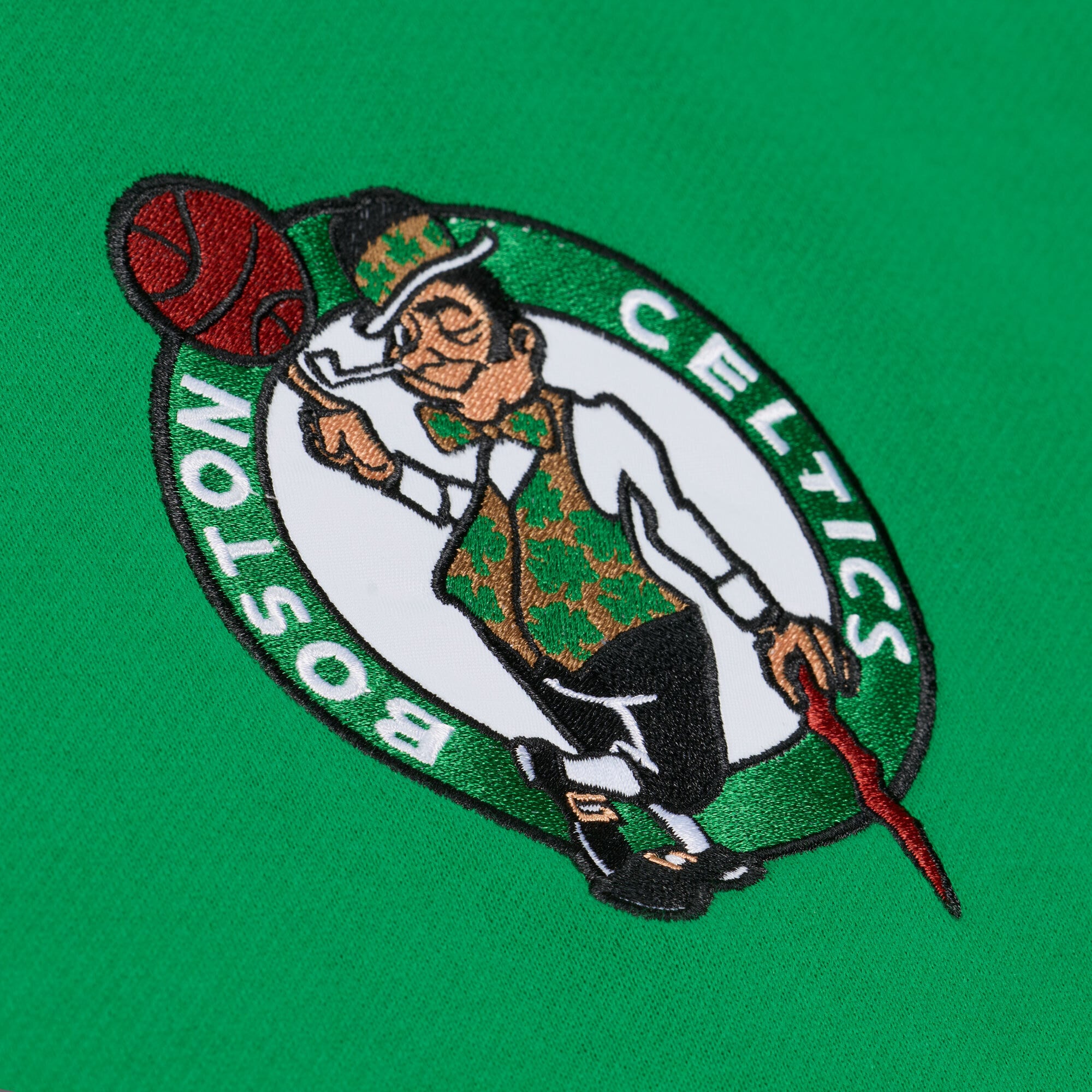 Sweat à capuche en polaire Mitchell & Ness vert Kelly pour homme, motif carreaux triples Boston Celtics