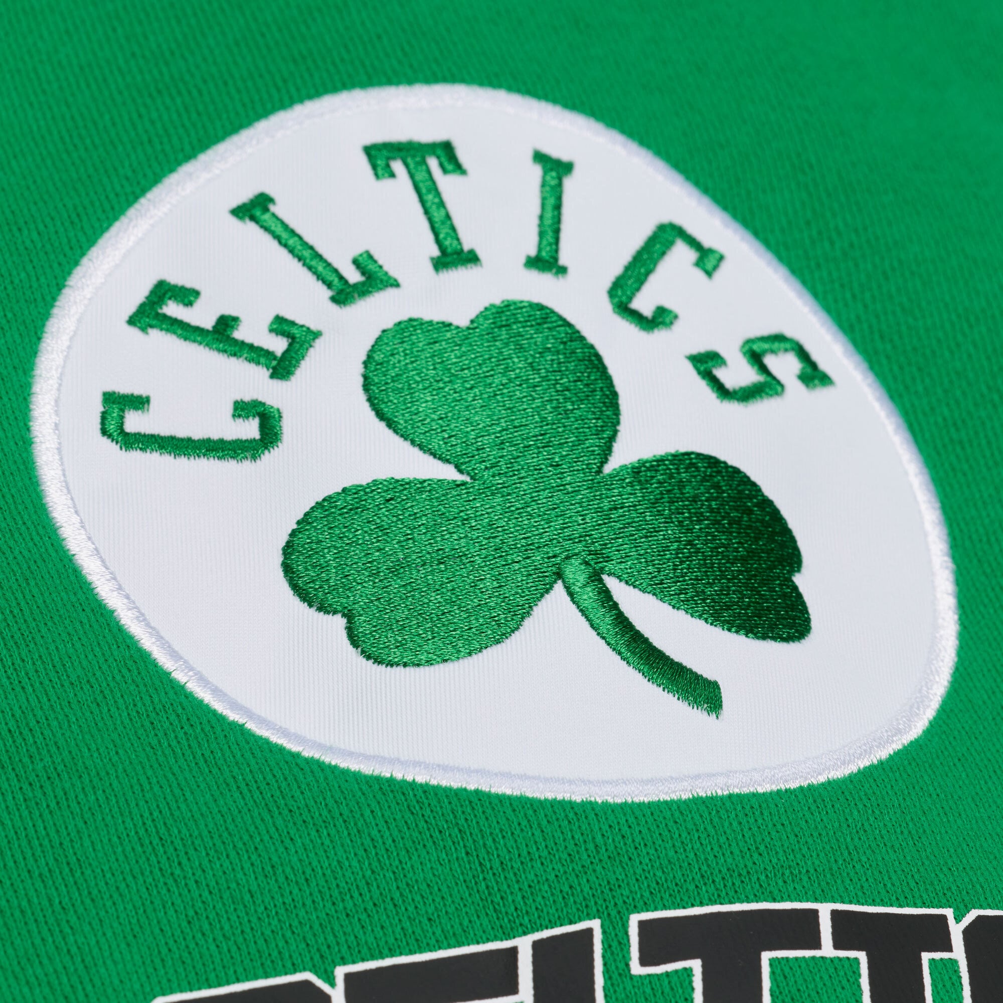 Men's Mitchell & Ness Kelly Green Boston Celtics  Triple Check Fleece Hoodie