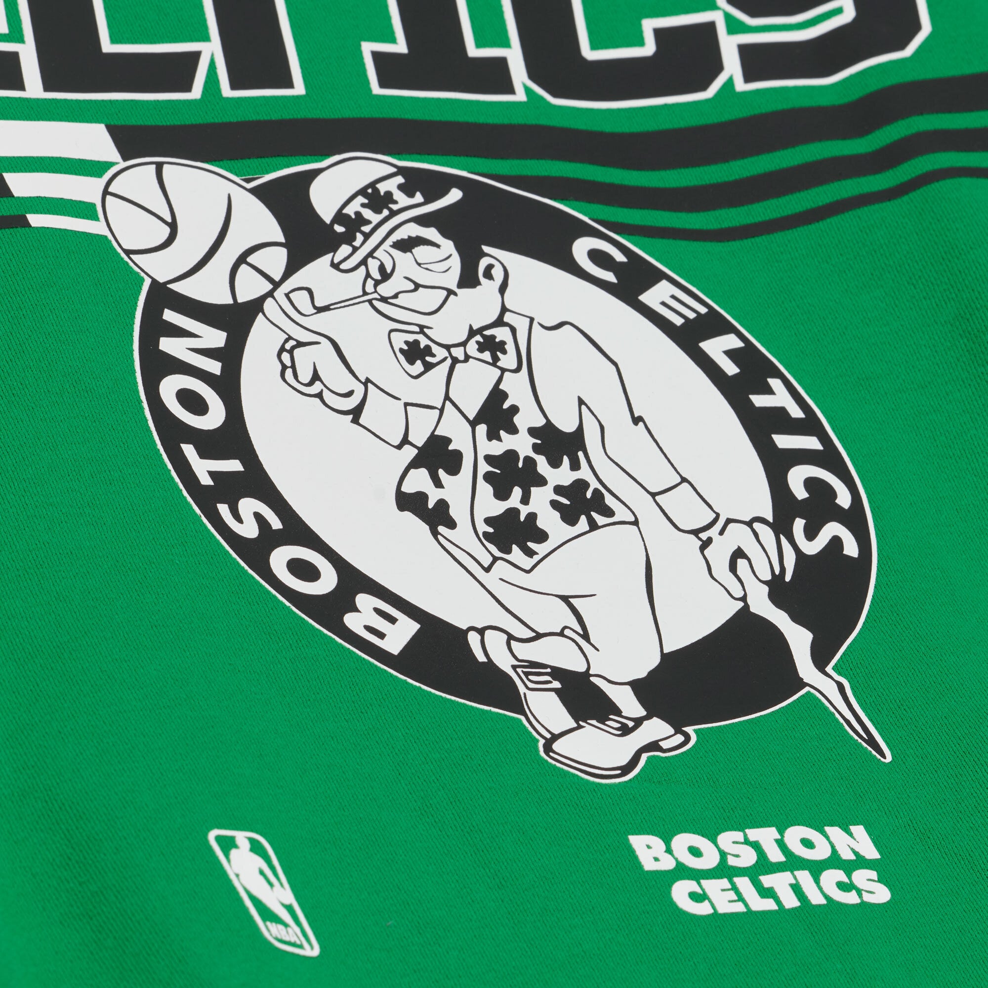 Sweat à capuche en polaire Mitchell & Ness vert Kelly pour homme, motif carreaux triples Boston Celtics
