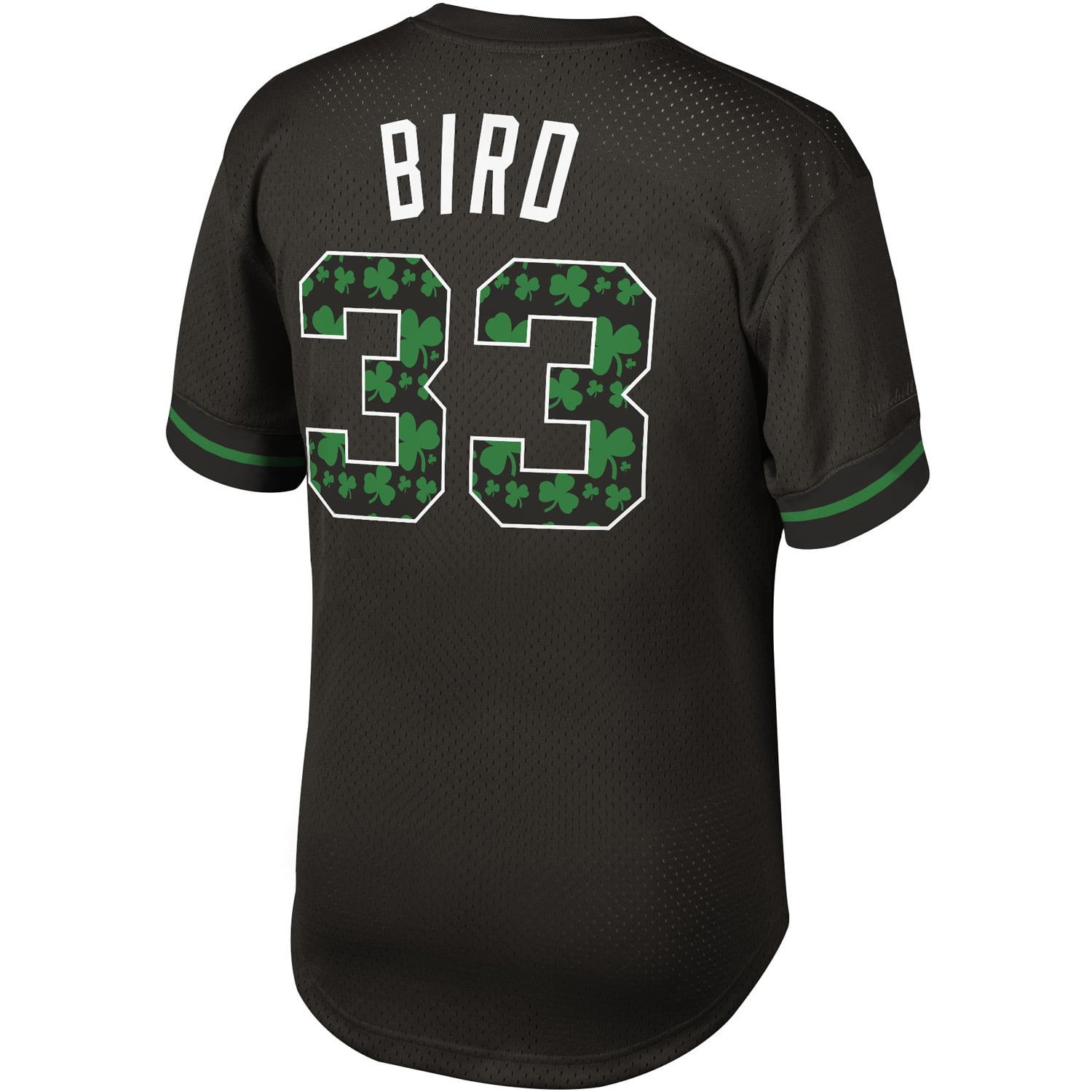 Men's Mitchell & Ness Larry Bird Black Boston Celtics Player Name