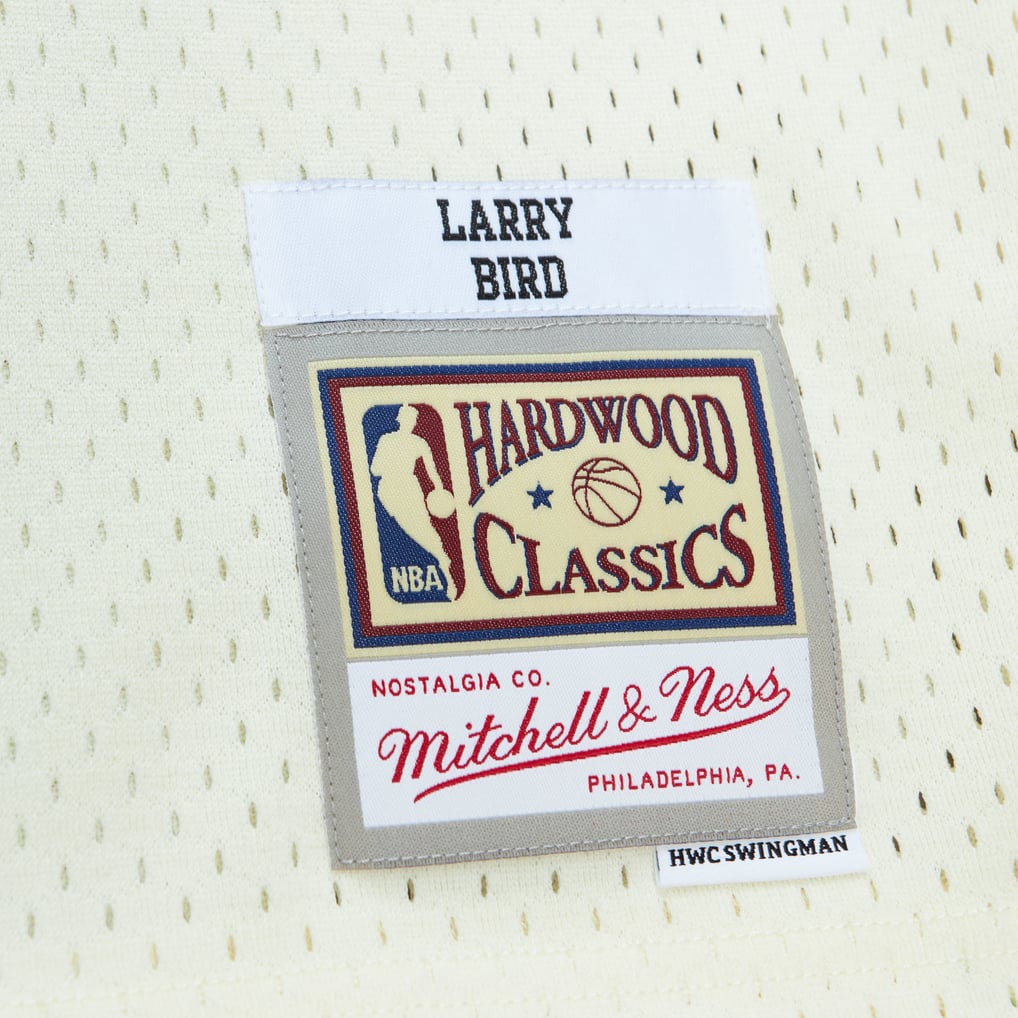 Maillot Celtics Larry Bird SIGNÉ - Swingman M&N Hardwood Classics - Certifié PSA ITP