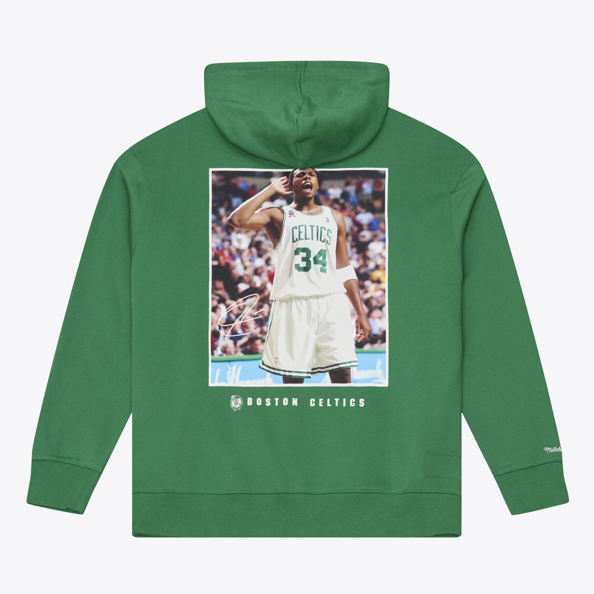 Sweat à capuche en polaire Mitchell & Ness Paul Pierce vert Kelly, joueur des Boston Celtics, pour homme