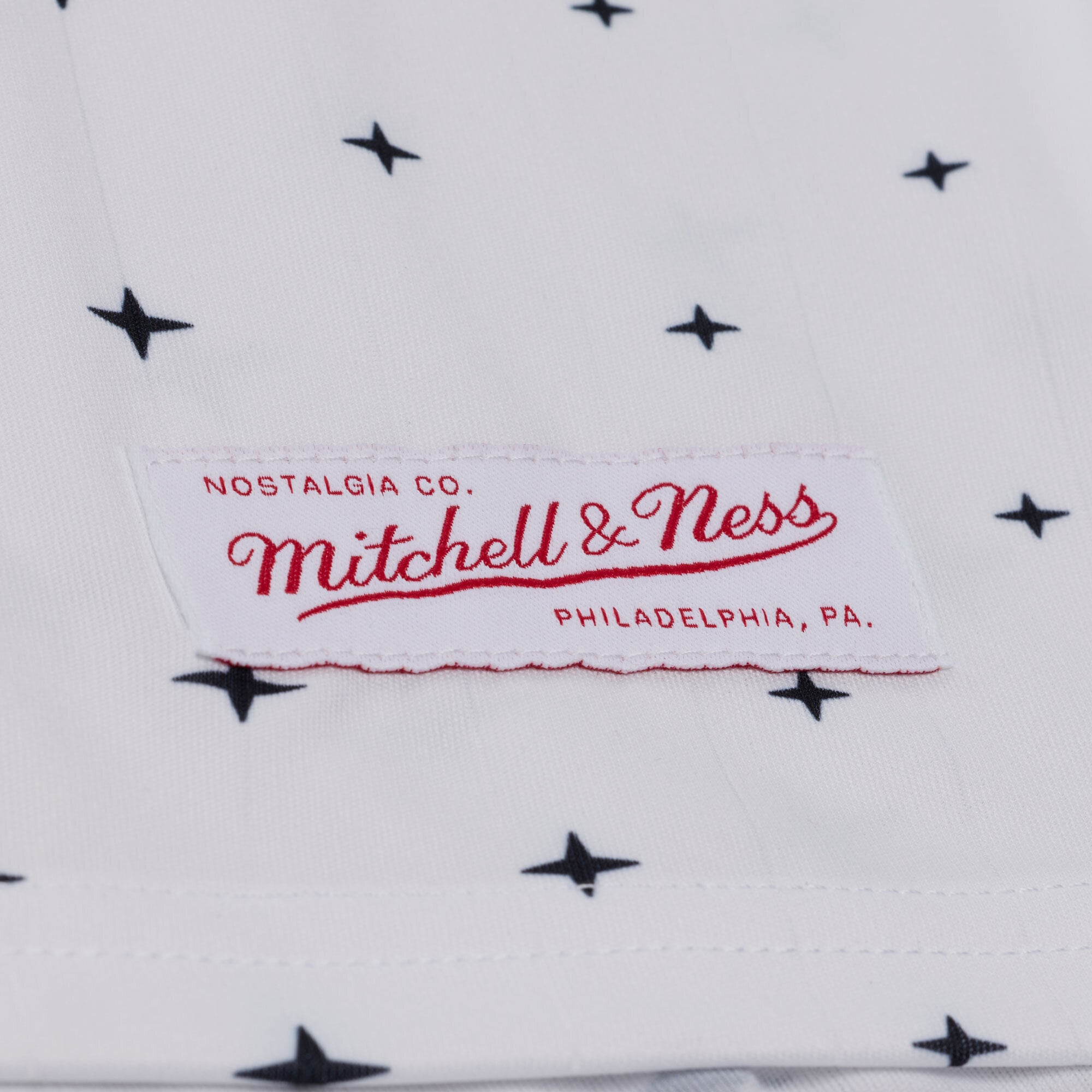 Men's Mitchell & Ness White Boston Celtics Long Sleeve Polo Jersey