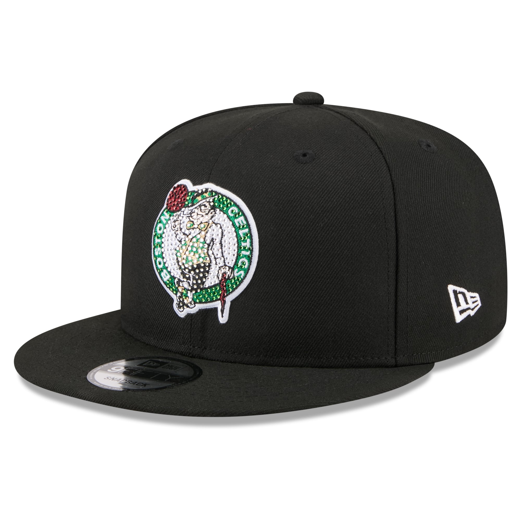 Men's New Era Black Boston Celtics 2026 NBA Draft Crystal 9FIFTY Snapback Hat