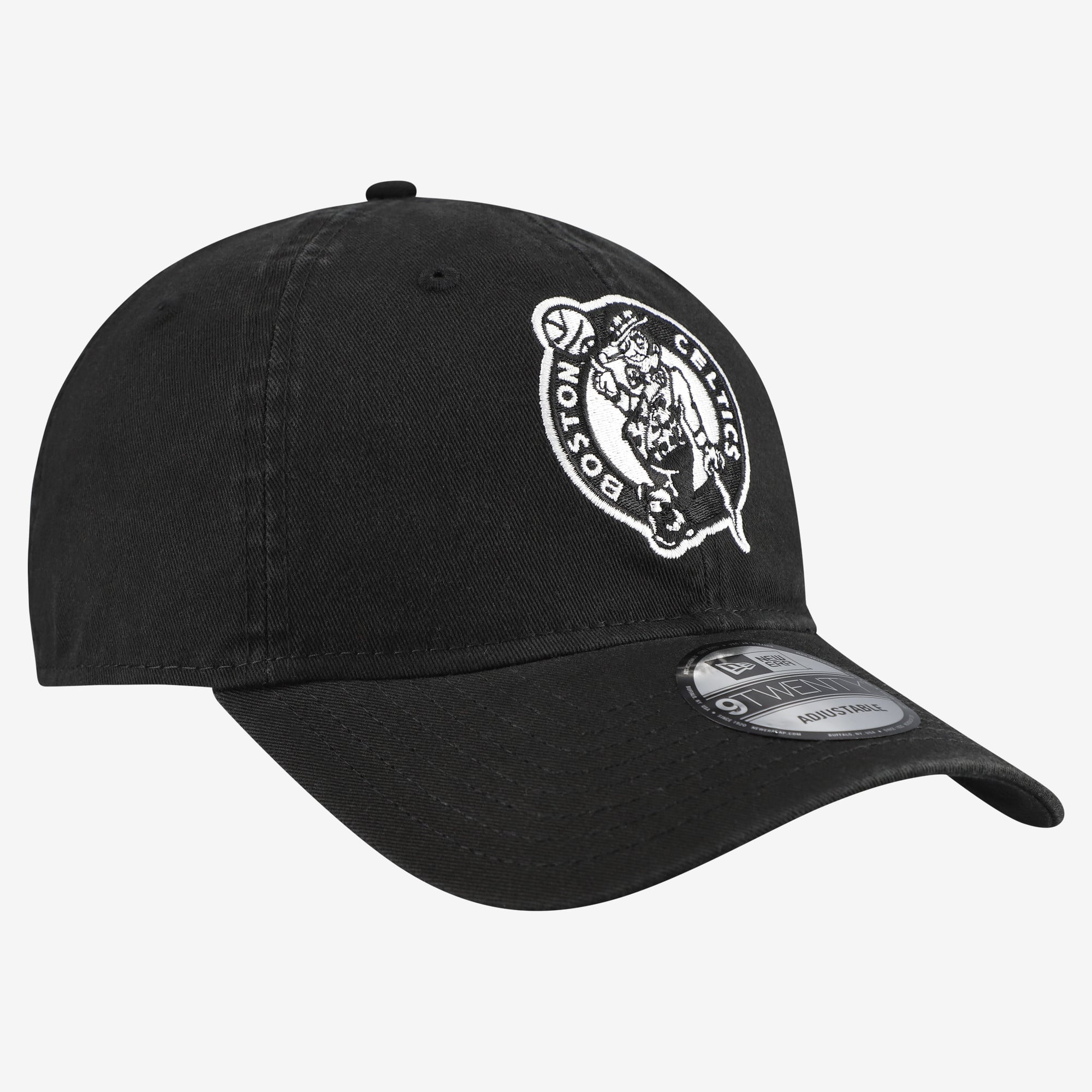 Men's New Era Black Boston Celtics 9TWENTY Adjustable Hat