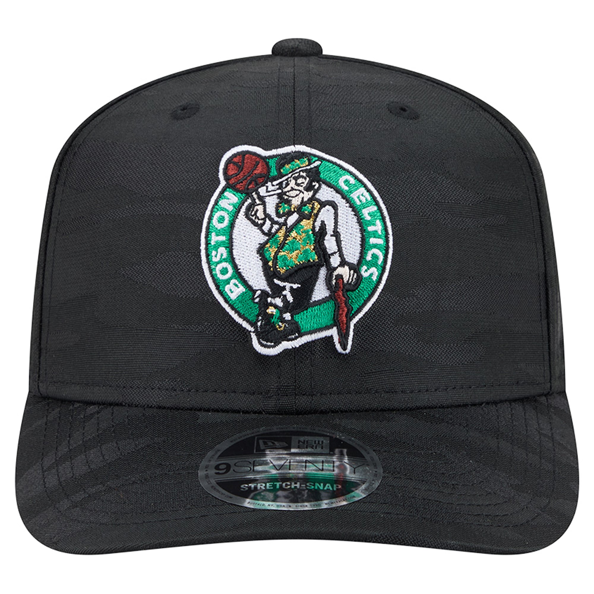 Men's New Era Black Boston Celtics Camo 9SEVENTY Perforated Adjustable Hat