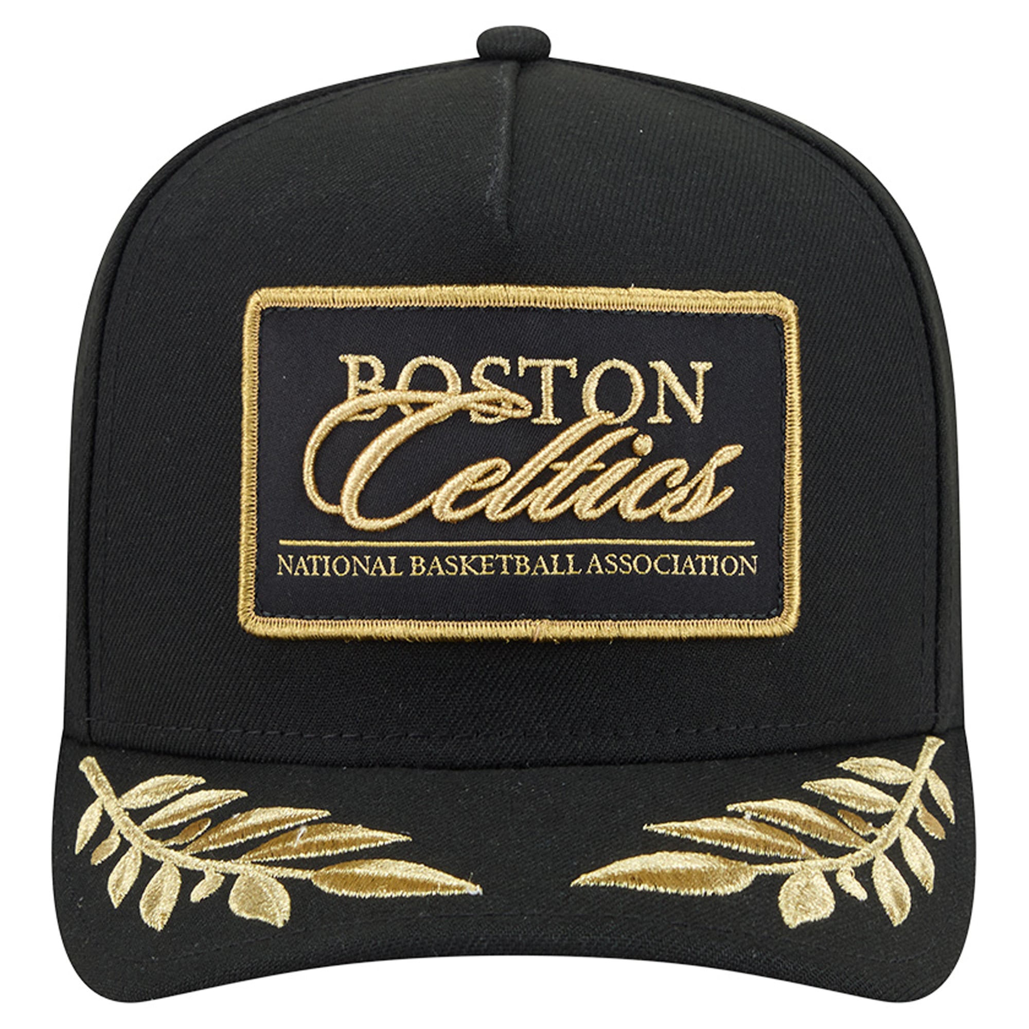 Men's New Era Black Boston Celtics Golden 9FIFTY Snapback Hat