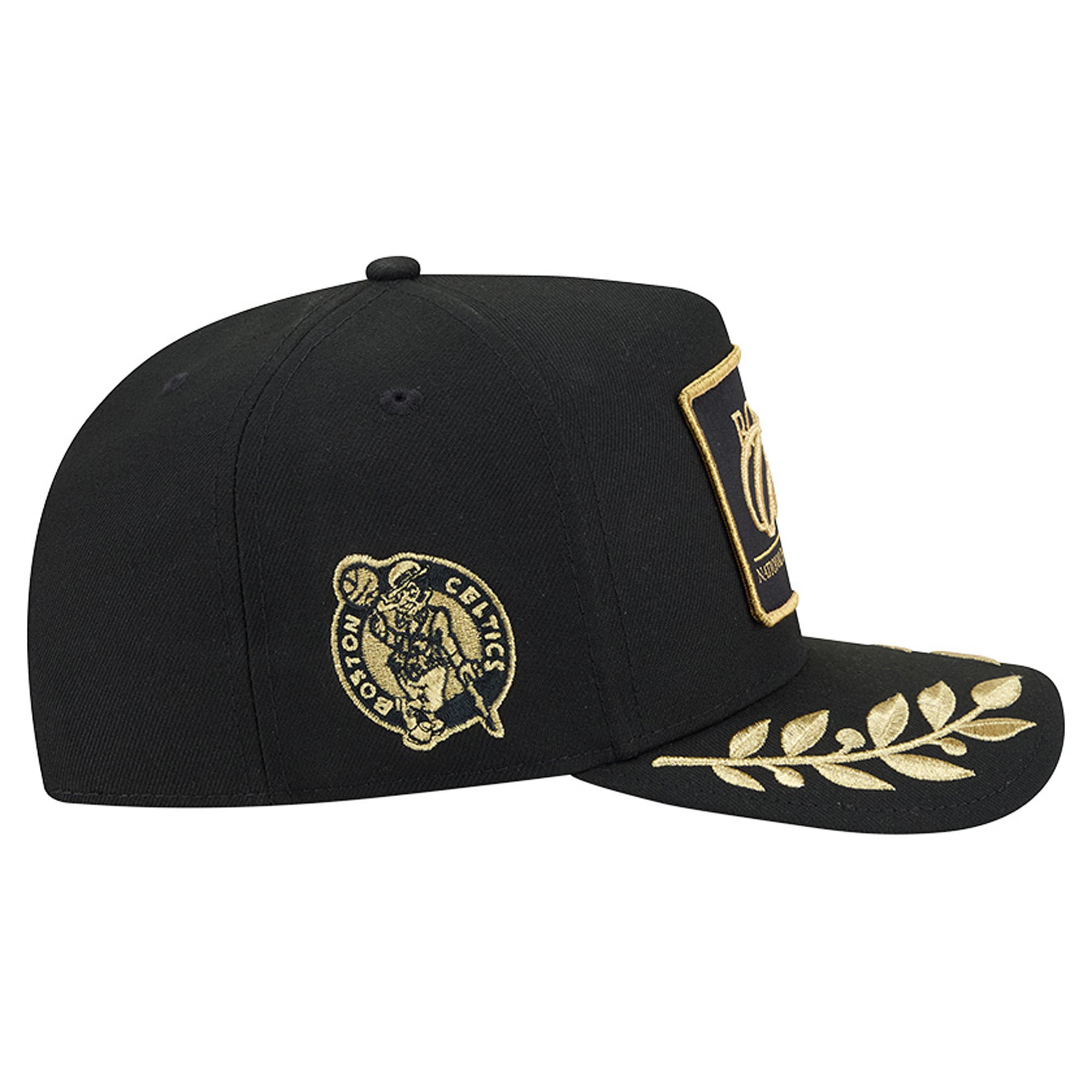 Men's New Era Black Boston Celtics Golden 9FIFTY Snapback Hat