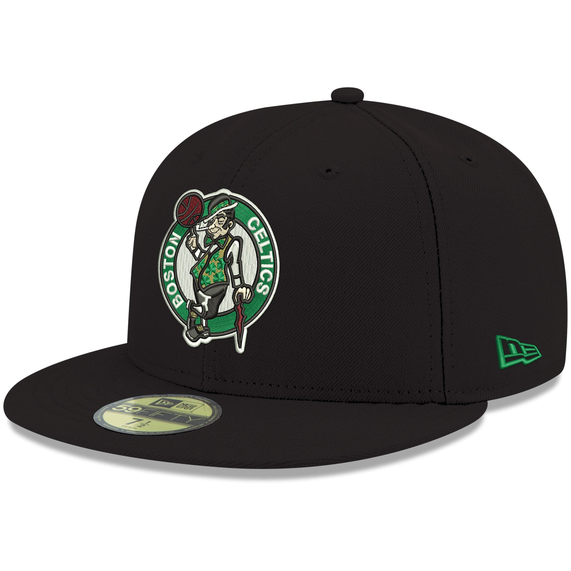 Men's Boston Celtics New Era Black Official Team Color 59FIFTY Fitted Hat