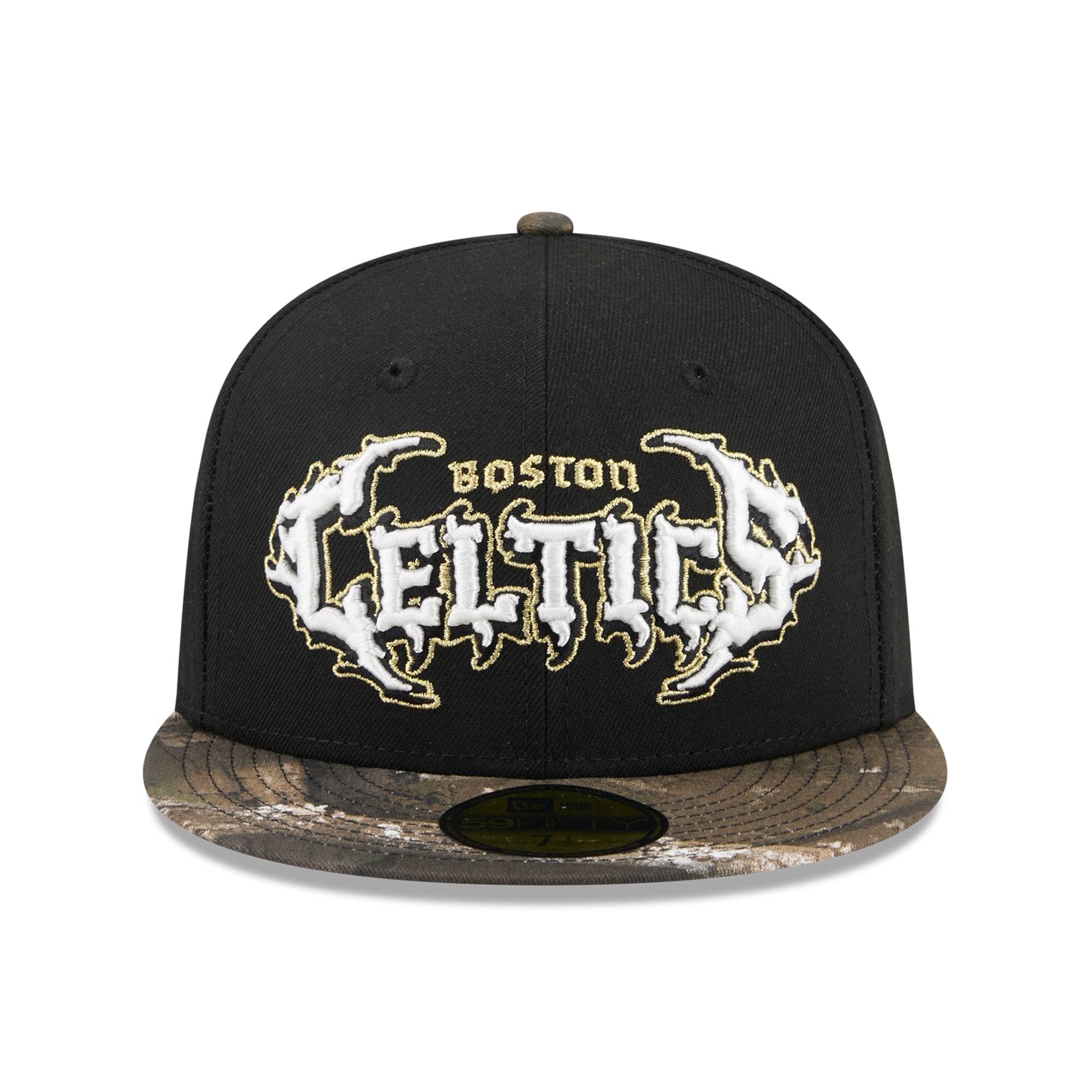 Men's New Era  Black Boston Celtics Thrilla 59FIFTY Fitted Hat