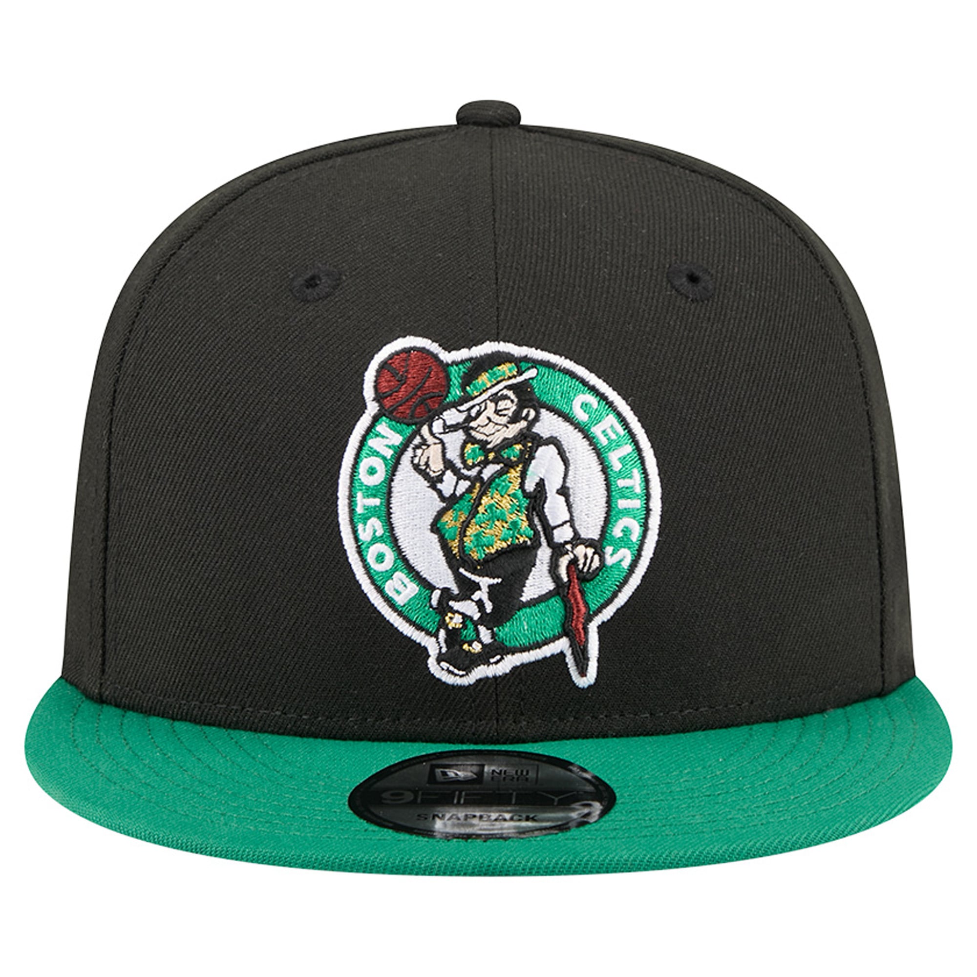 Men's New Era Black Boston Celtics Two-Tone 9FIFTY Snapback Hat