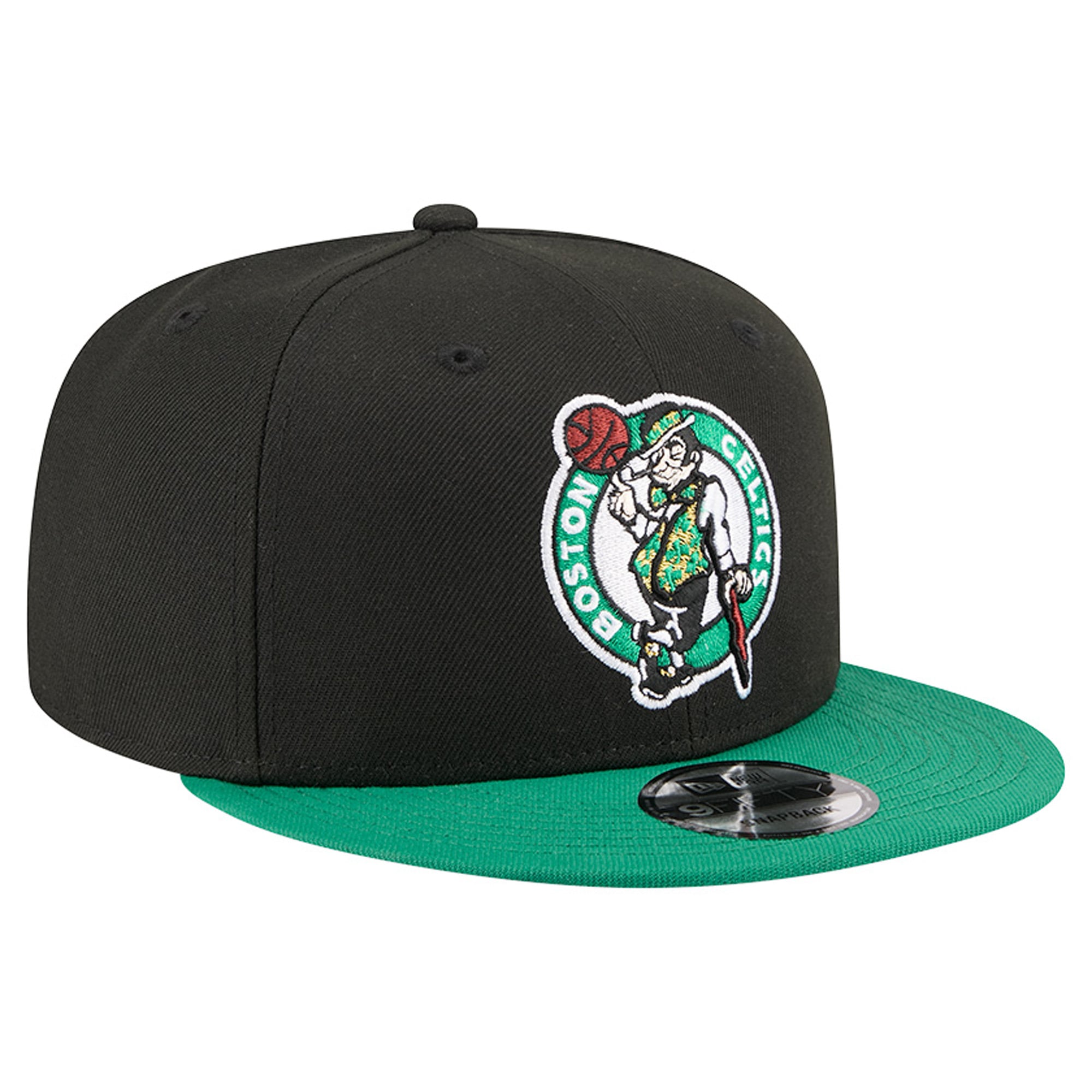 Men's New Era Black Boston Celtics Two-Tone 9FIFTY Snapback Hat