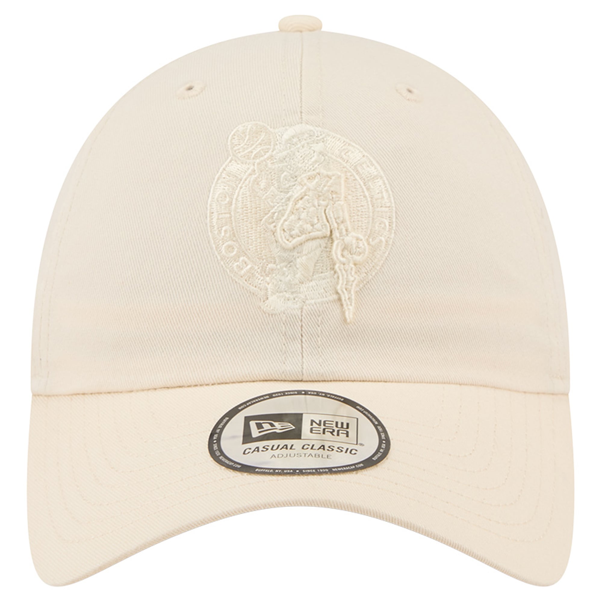 Casquette New Era crème Boston Celtics pour homme, coloris classique et ajustable