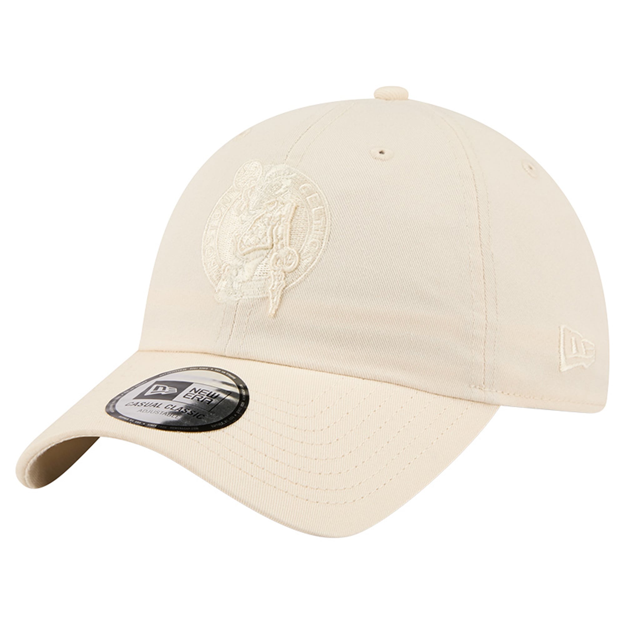 Casquette New Era crème Boston Celtics pour homme, coloris classique et ajustable