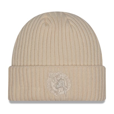 Boston Celtics New Era Color Pack Cuffed Knit Hat - Cream