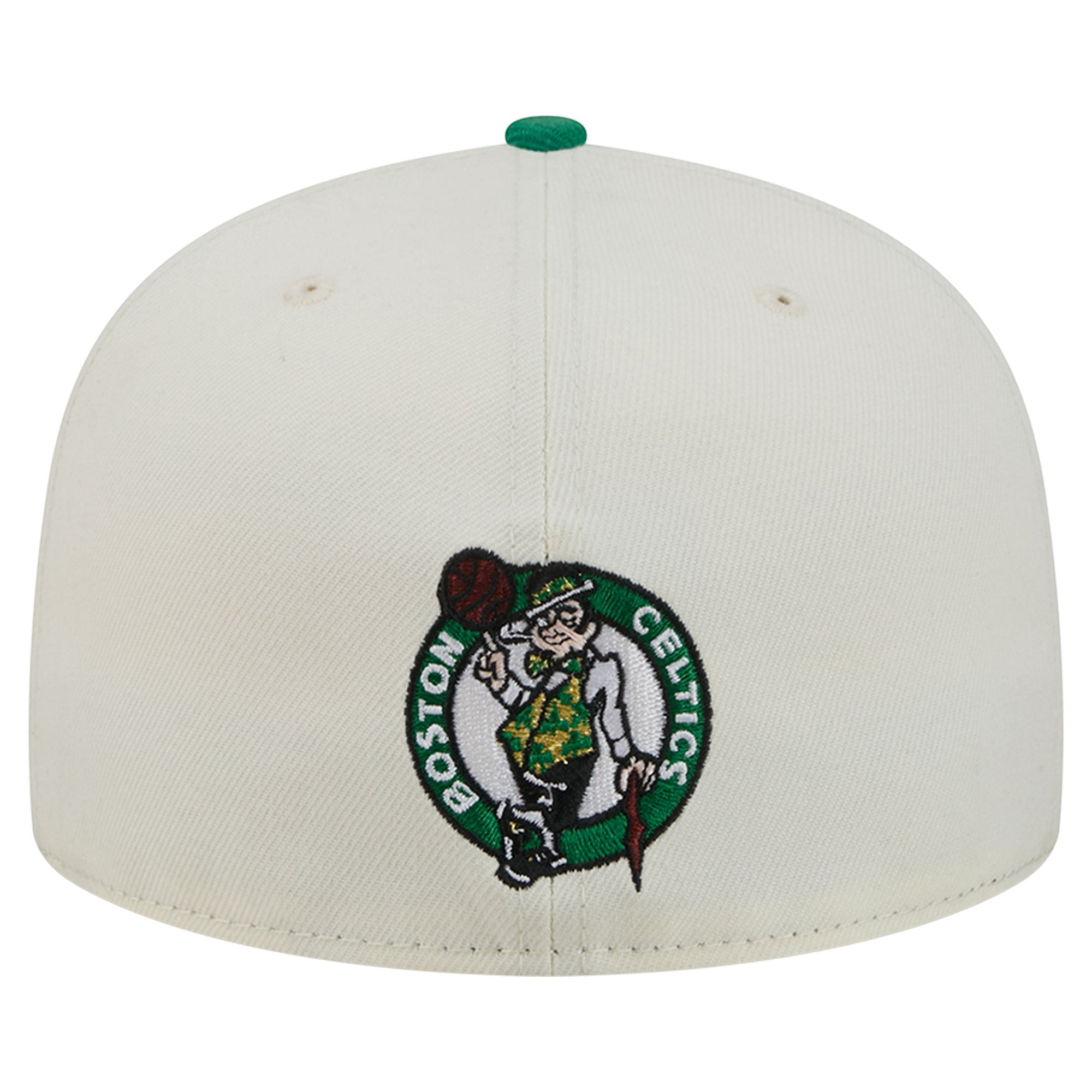Casquette ajustée New Era Deceptor 59FIFTY pour homme, couleur crème/vert Kelly, Boston Celtics