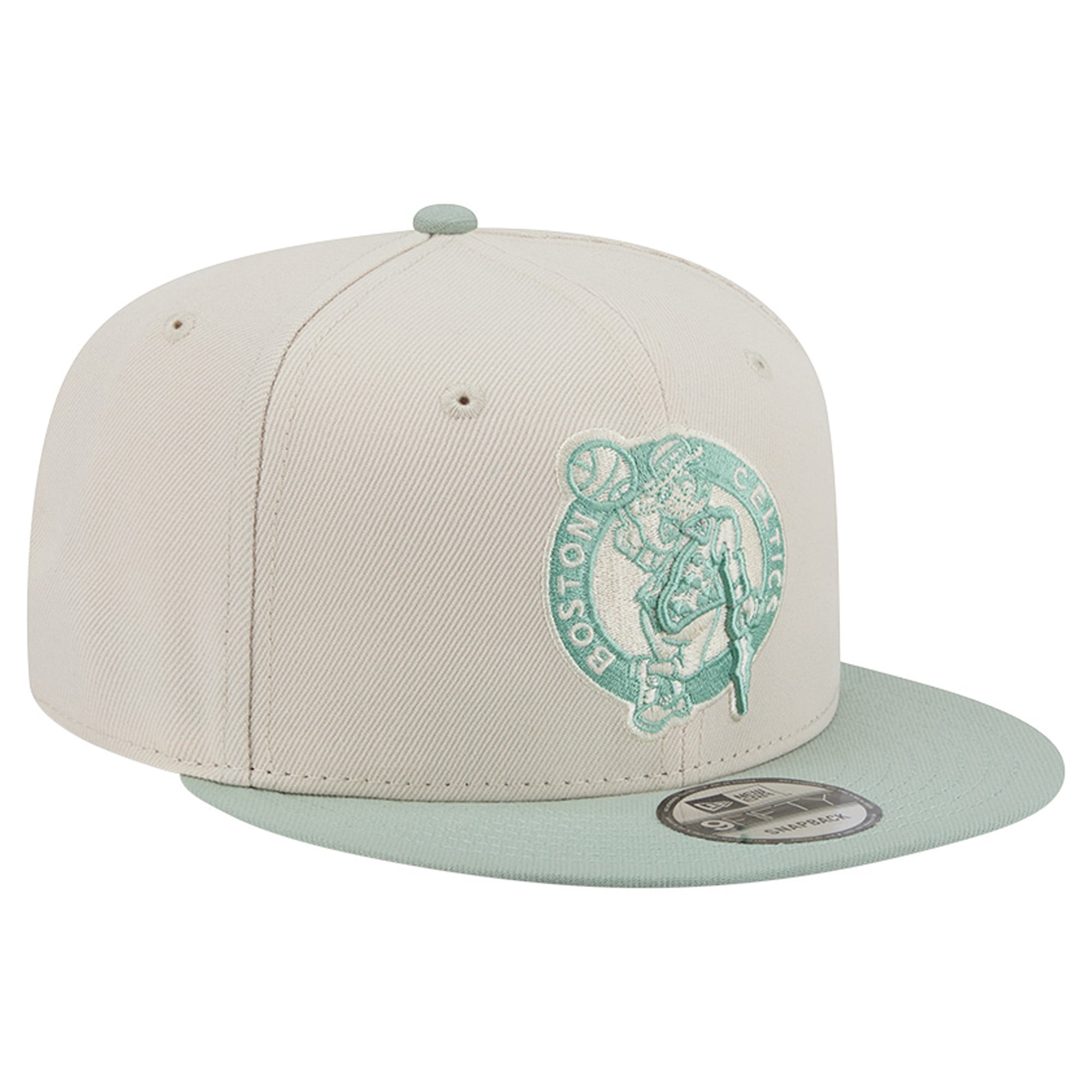 Casquette snapback New Era 9FIFTY verte/marron Boston Celtics pour homme