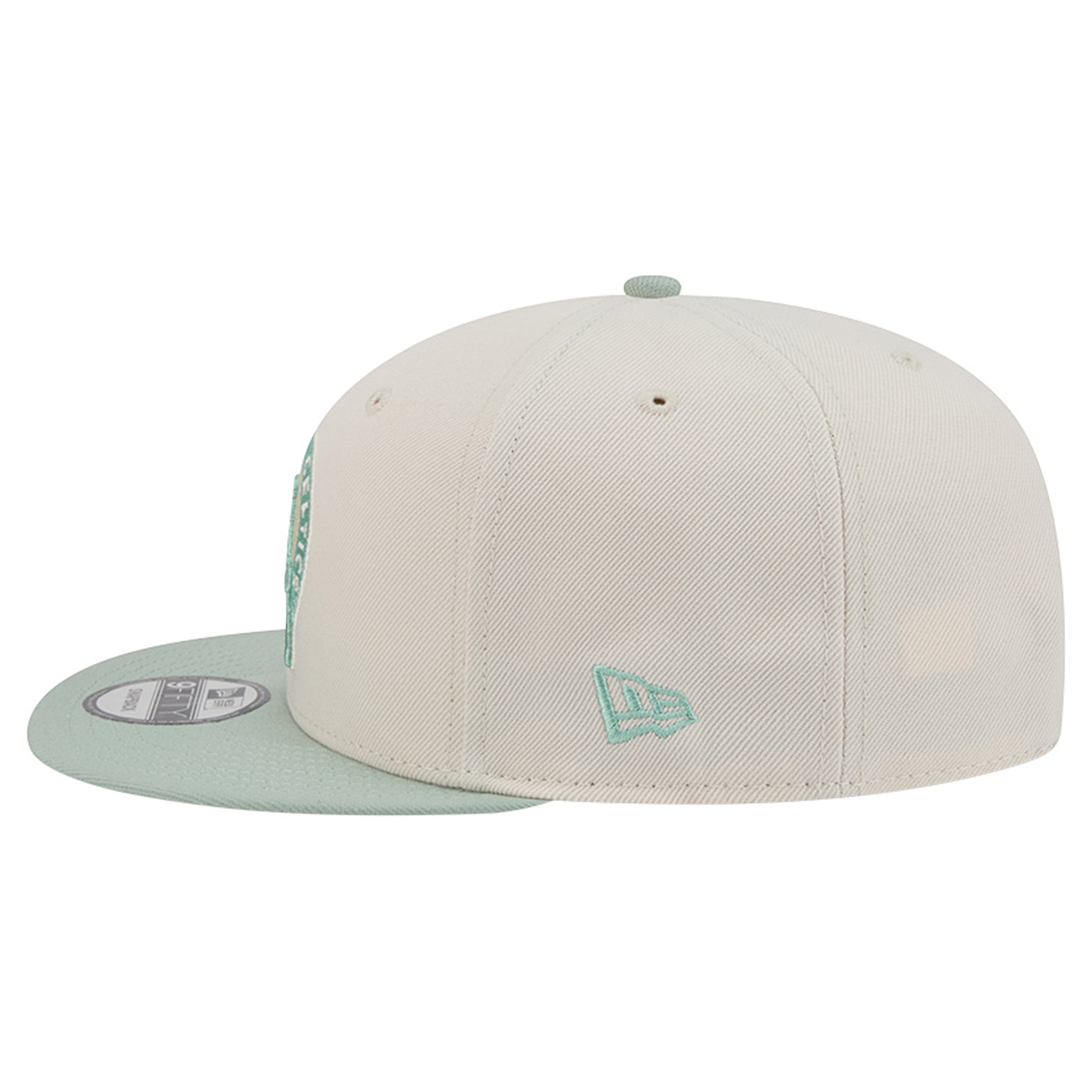 Casquette snapback New Era 9FIFTY verte/marron Boston Celtics pour homme