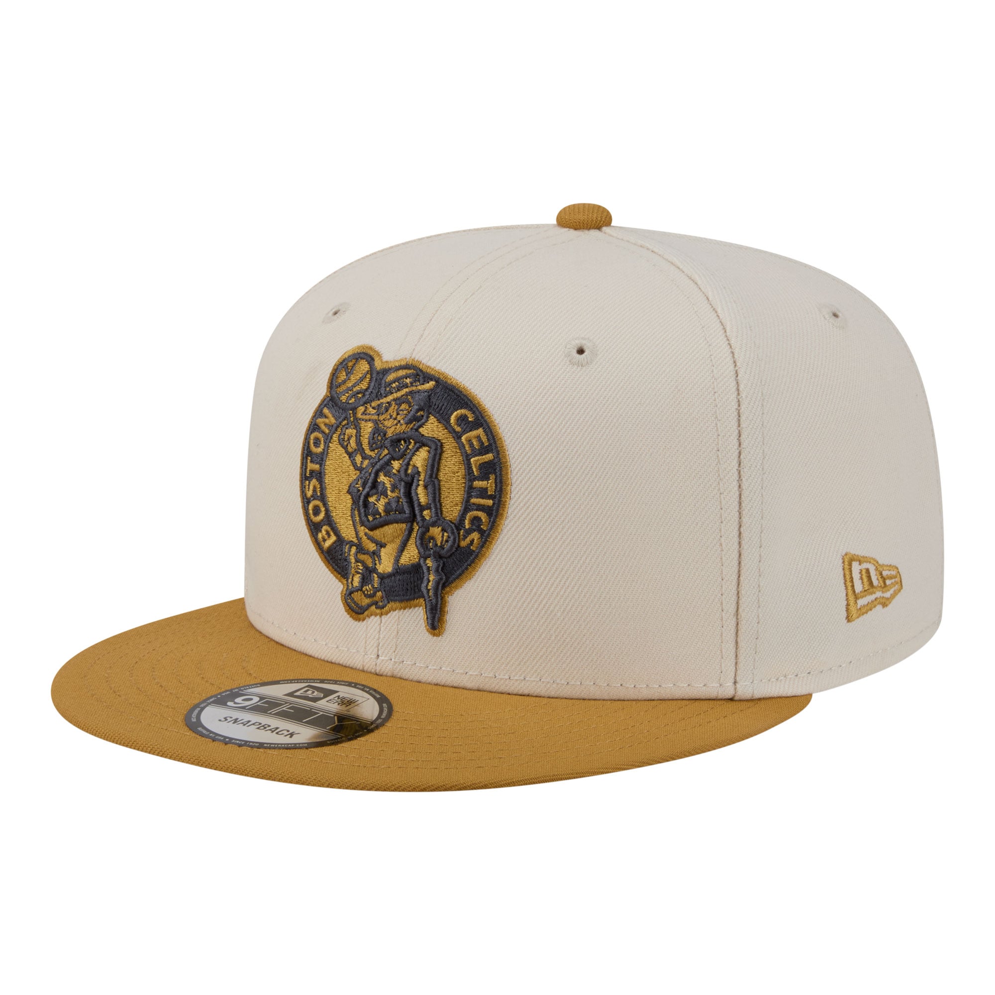 Men's Boston Celtics New Era Cream/Tan Two-Tone Color Pack 9FIFTY Snapback Hat