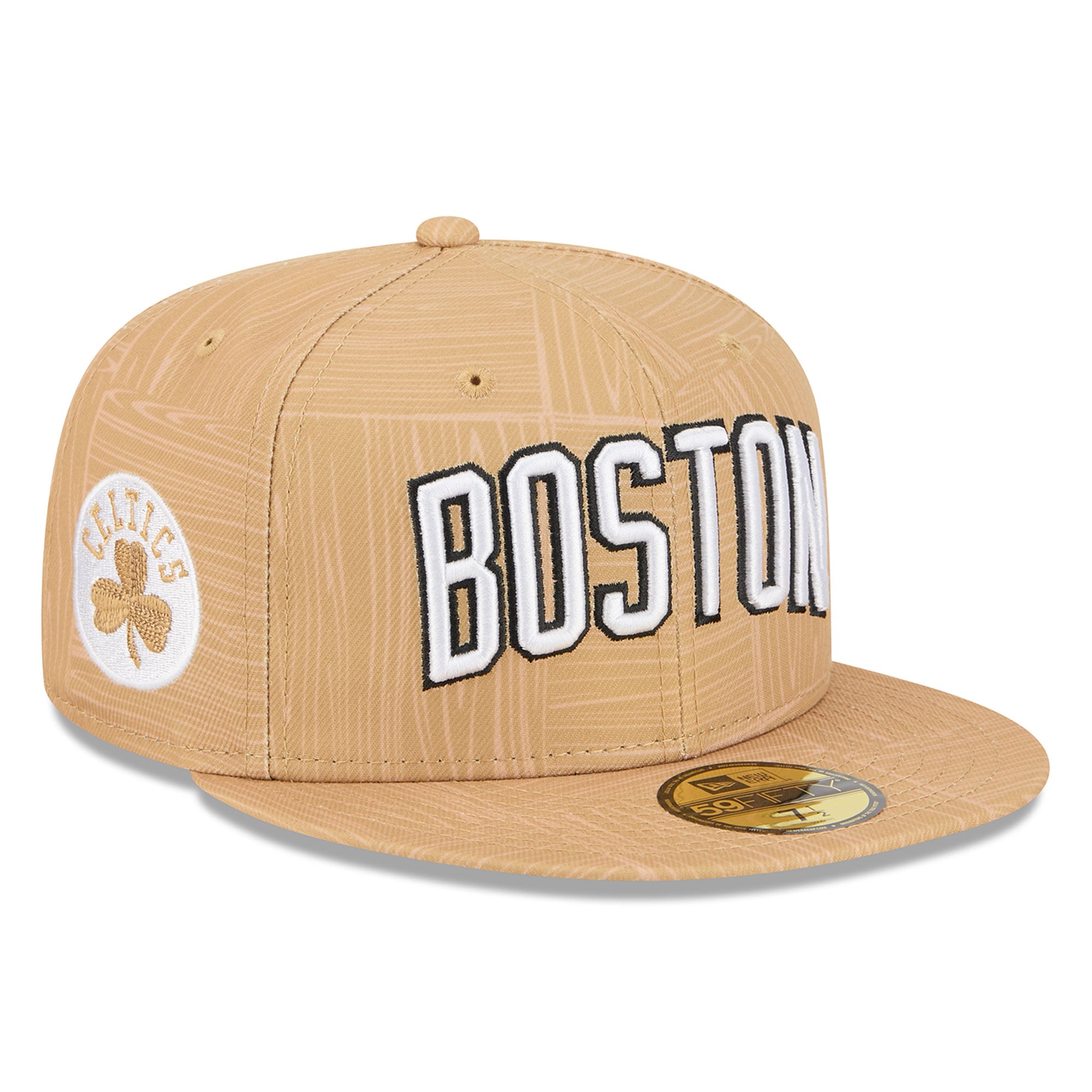 Men's Boston Celtics New Era Gold 2025/26 City Edition Alternate 59FIFTY Fitted Hat