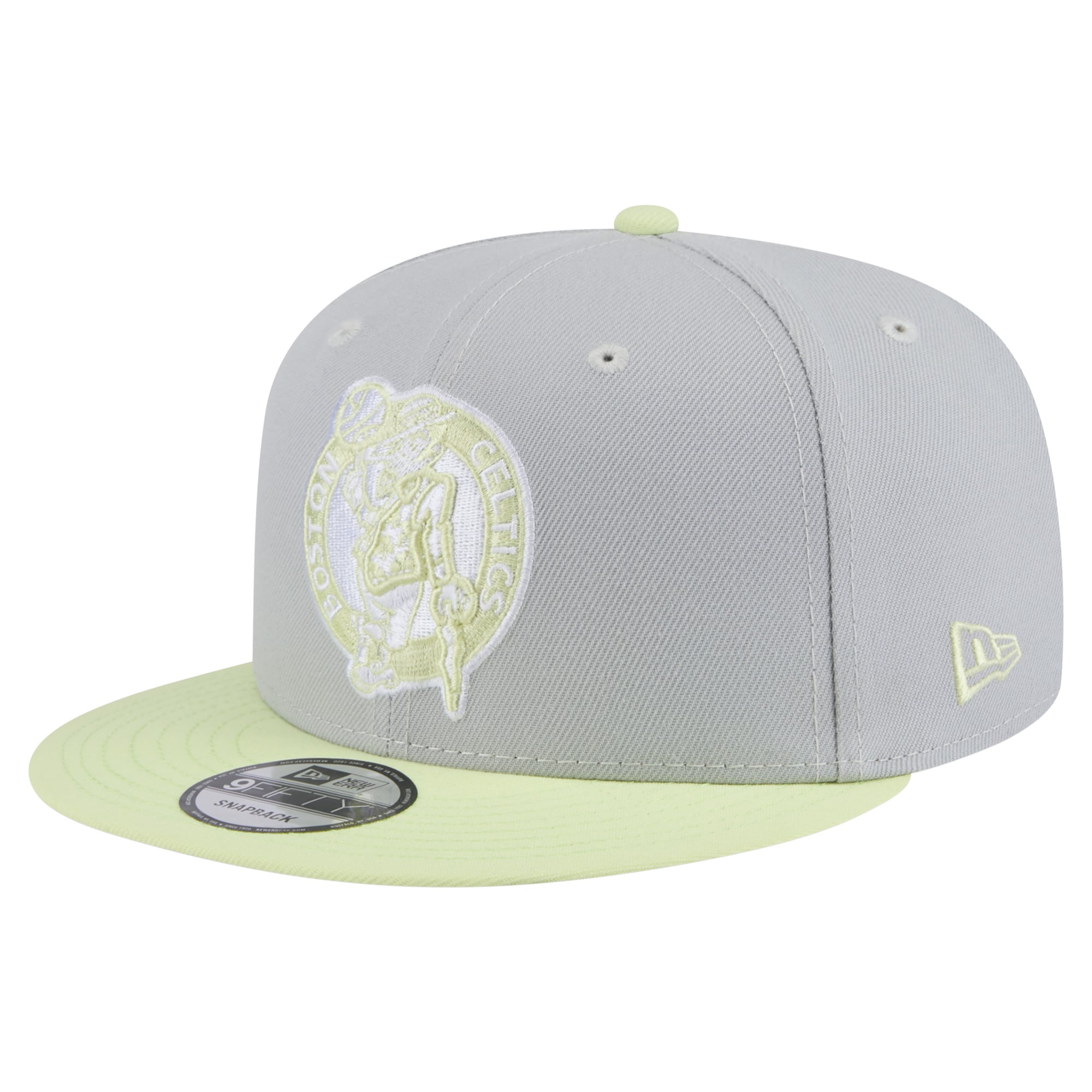 Men's Boston Celtics New Era Gray/Light Green Color Pack Two-Tone 9FIFTY Snapback Hat